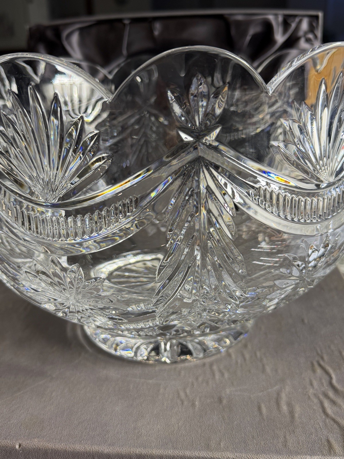 Auth Waterford Crystal Winter Wonderland Bowl — Designers Gallery LE 45/2500