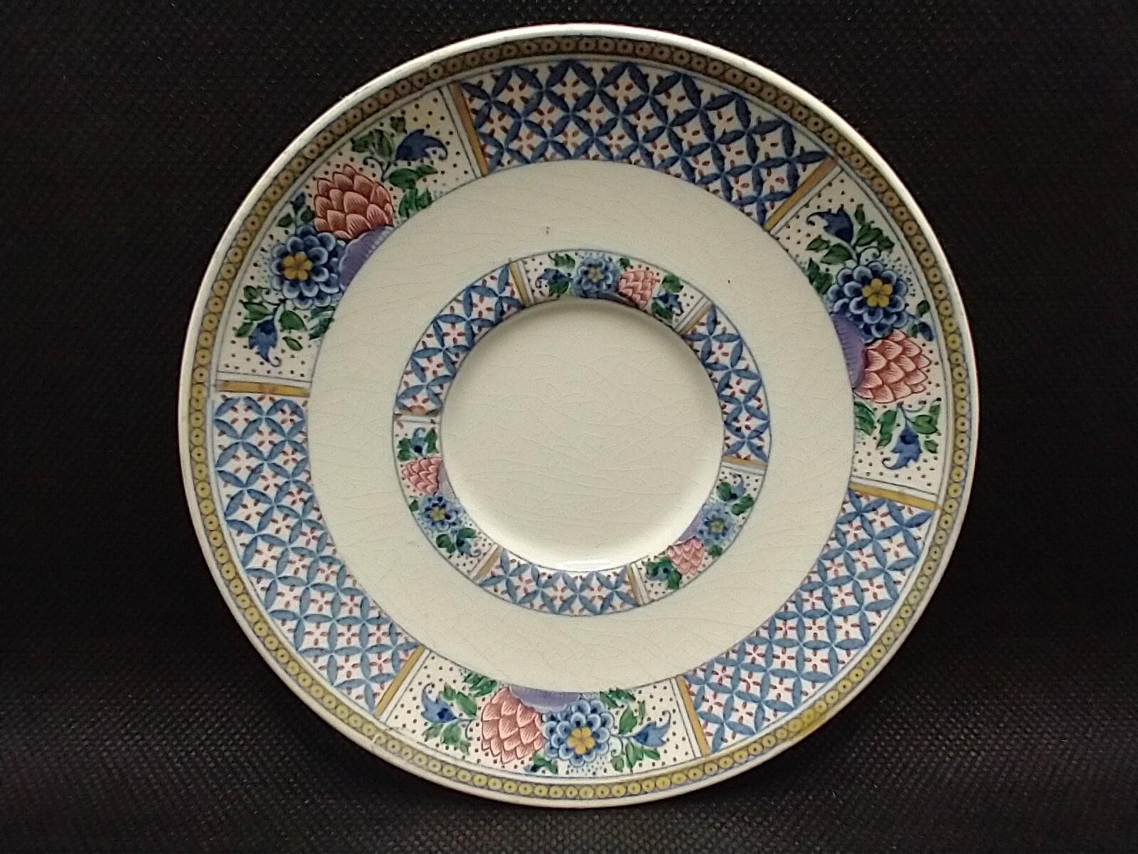 Booths Antique Tea Cup & Saucer Nankin 1445 Floral Pattern England Silicon China