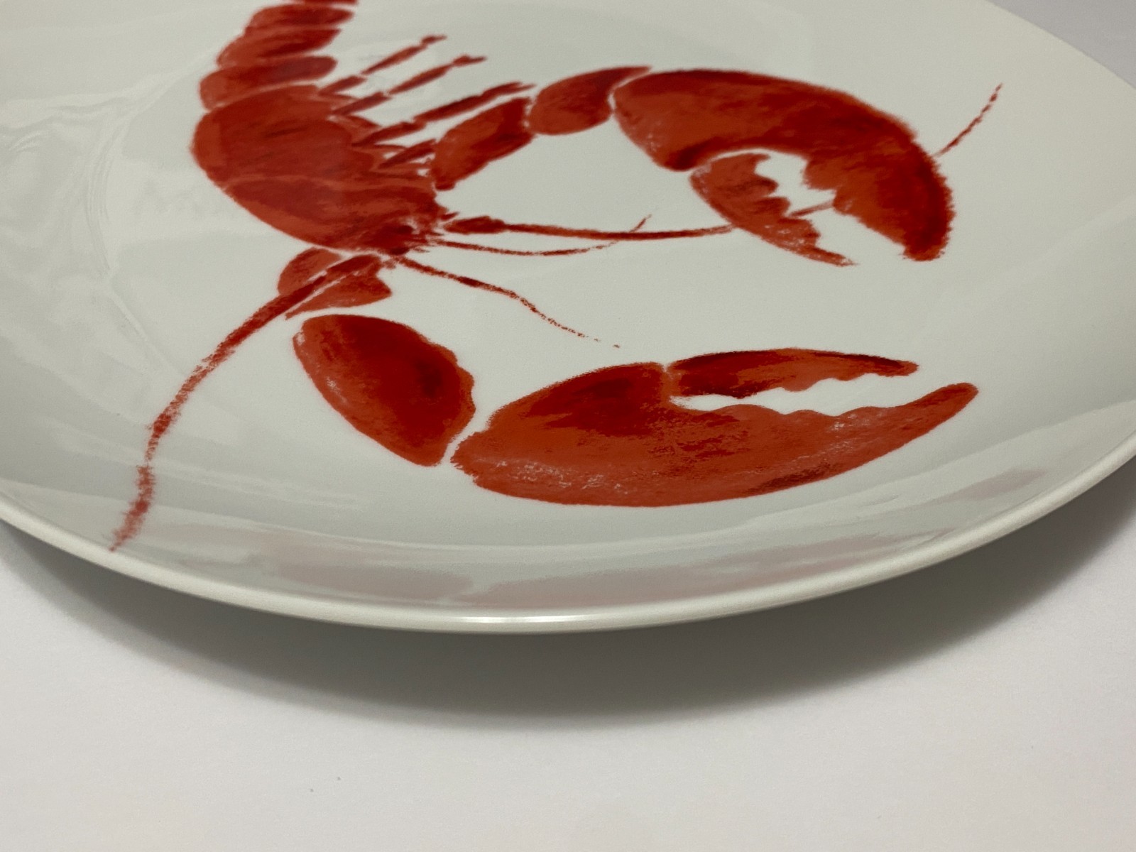 Lobster Serving Platter Studio Nova Red Oval Plate Fine China Y0723 12.5″ x 10″