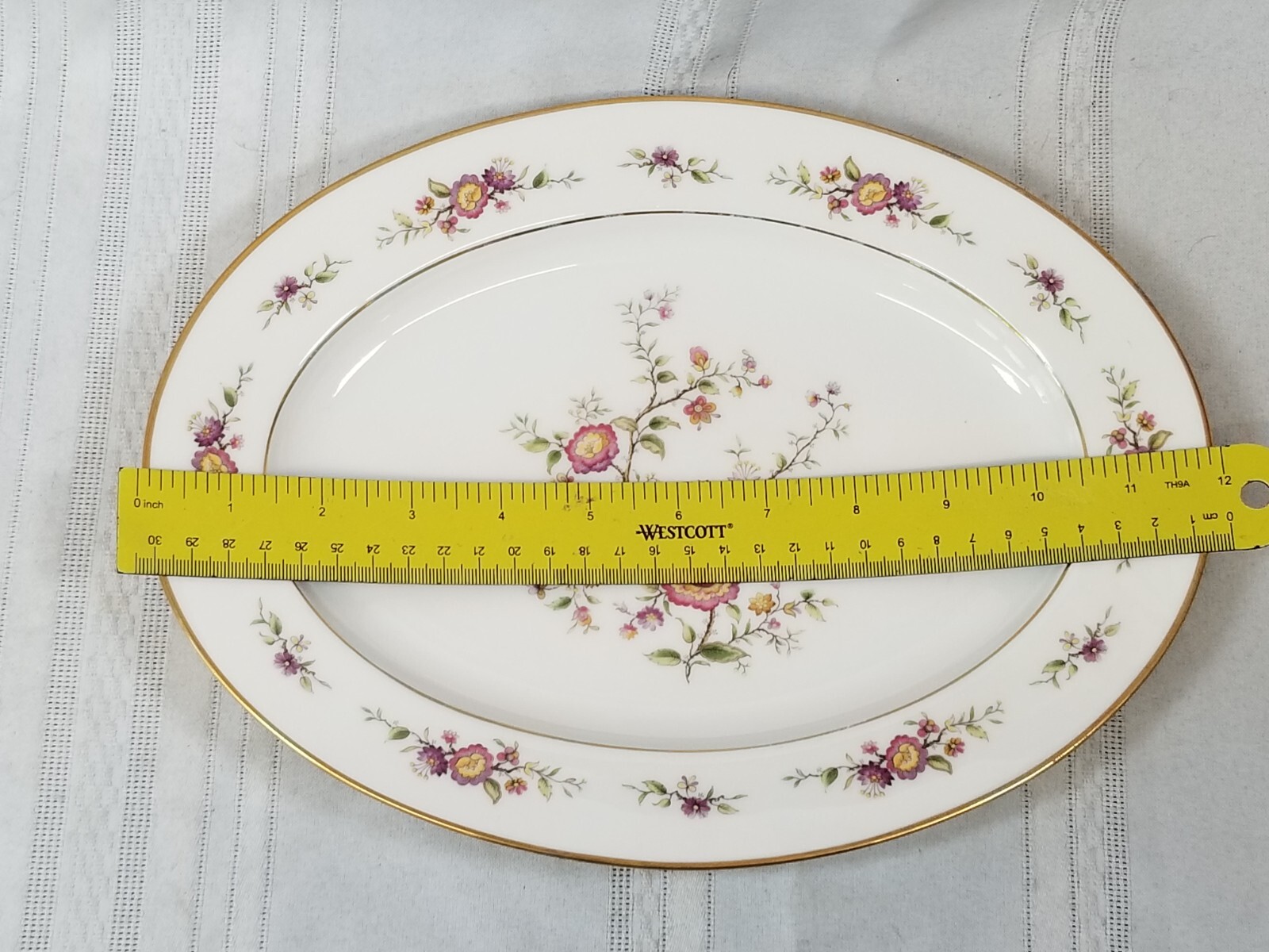 Noritake China Oval Serving Platter Asian Song 11 5/8 in