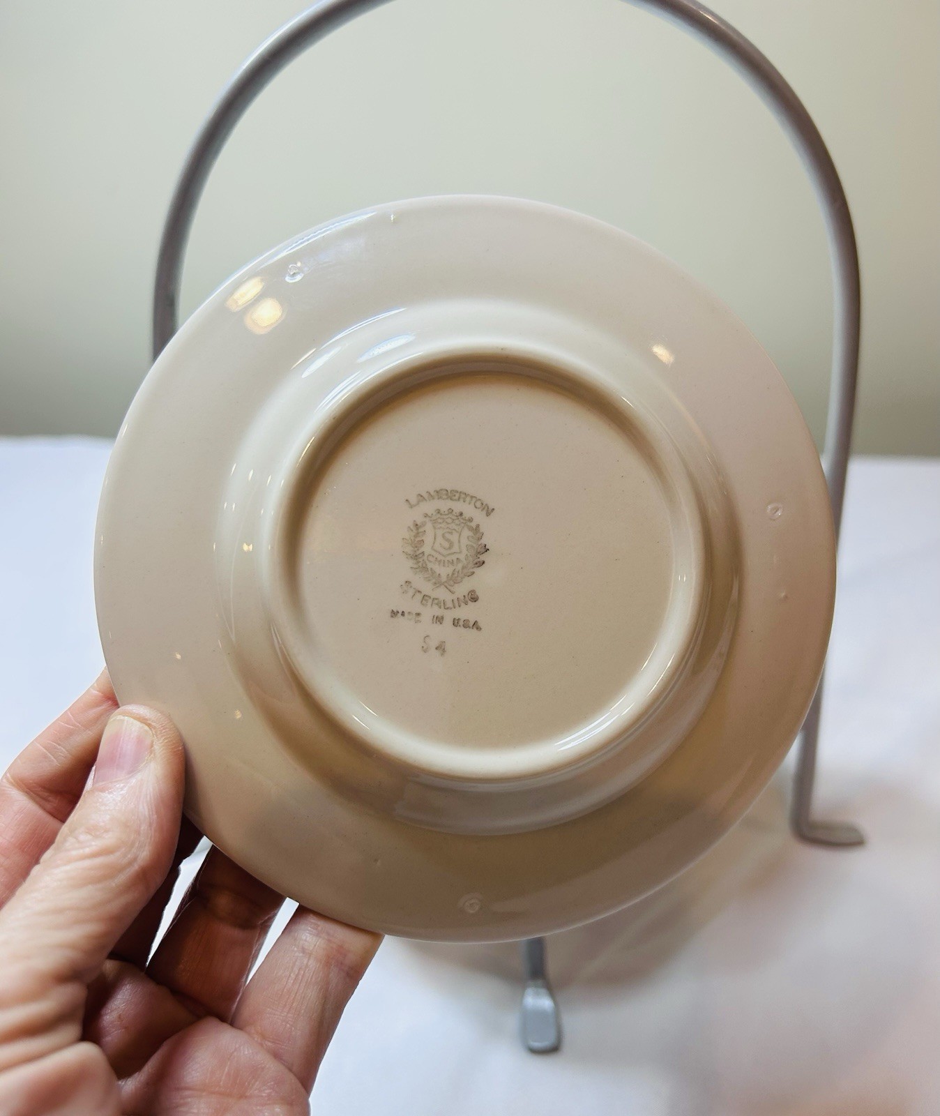 Vintage Set Of 12 Lamberton Sterling Plates 5 1/2 Inches (restaurant Ware)
