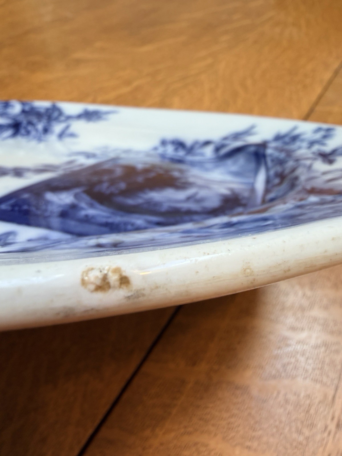 Davenport ‘Osborne’ Aesthetic Movement Flow Blue 15.5” Platter Very Nice!