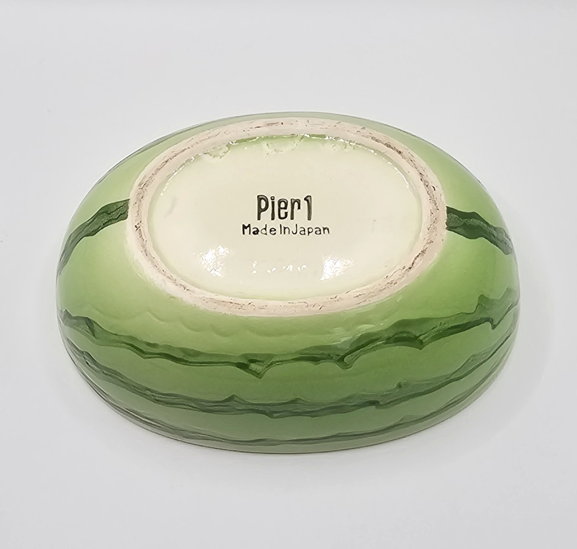 Pier 1 Ceramic Watermelon Bowl Made in Japan