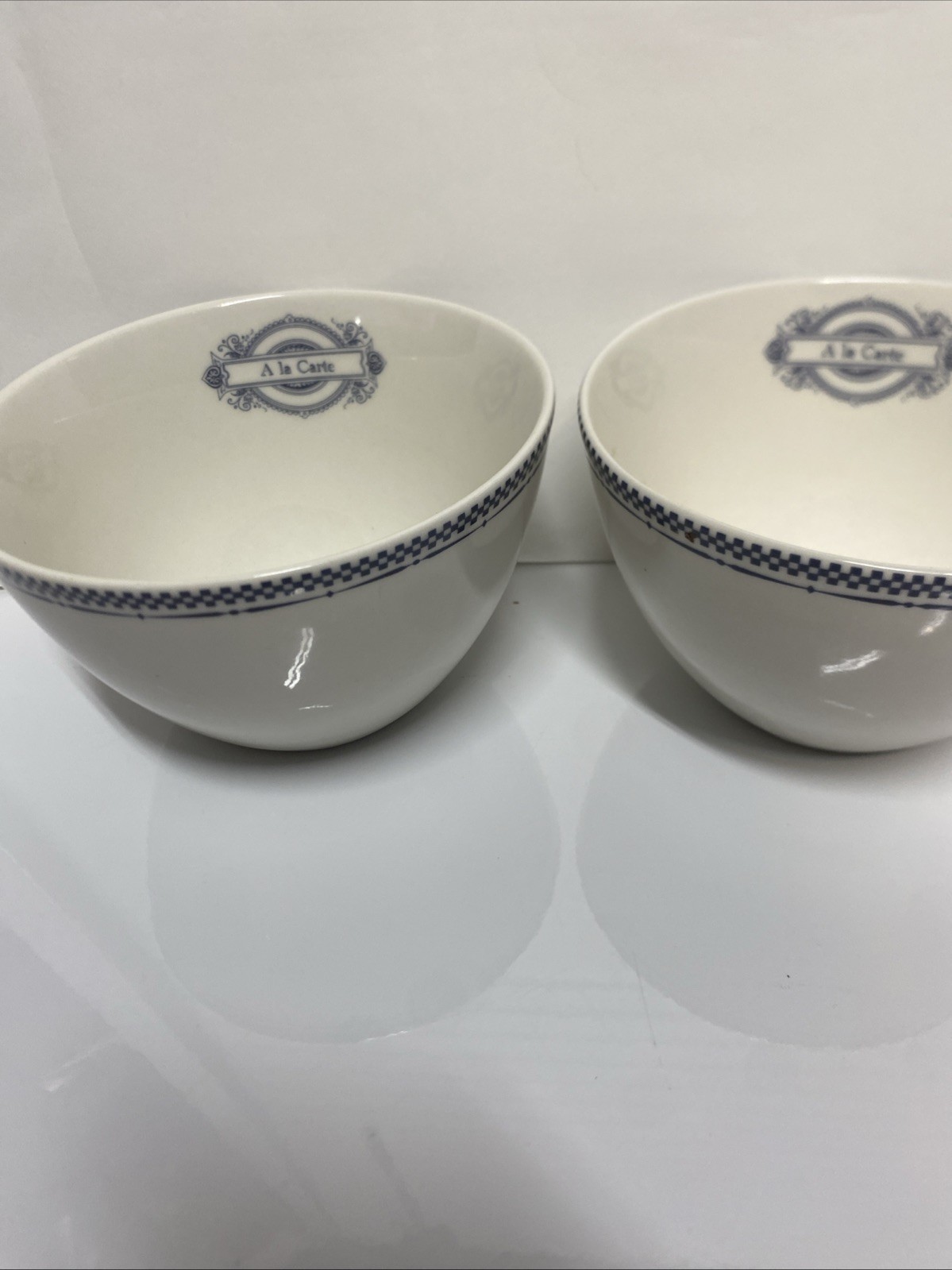 2Culinary Arts cereal Bowls A laCarte discontinued pattern