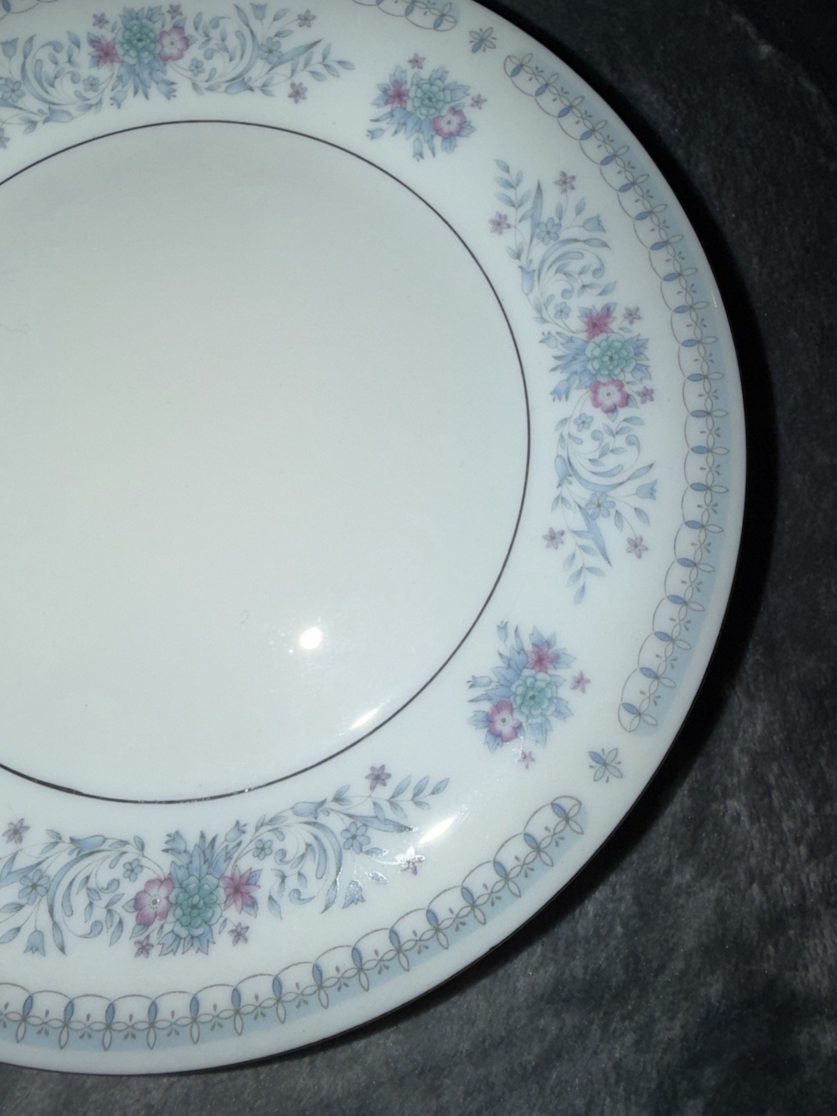 Crown Ming China, Harmony Salad Plates, Blue Floral