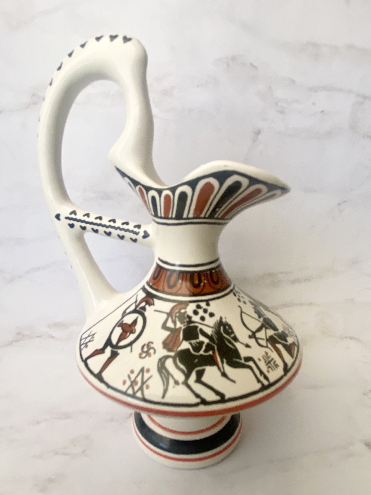 D. Vassilopoulos Greek Warriors Ceramic Urn Licensed Reproduction Greece