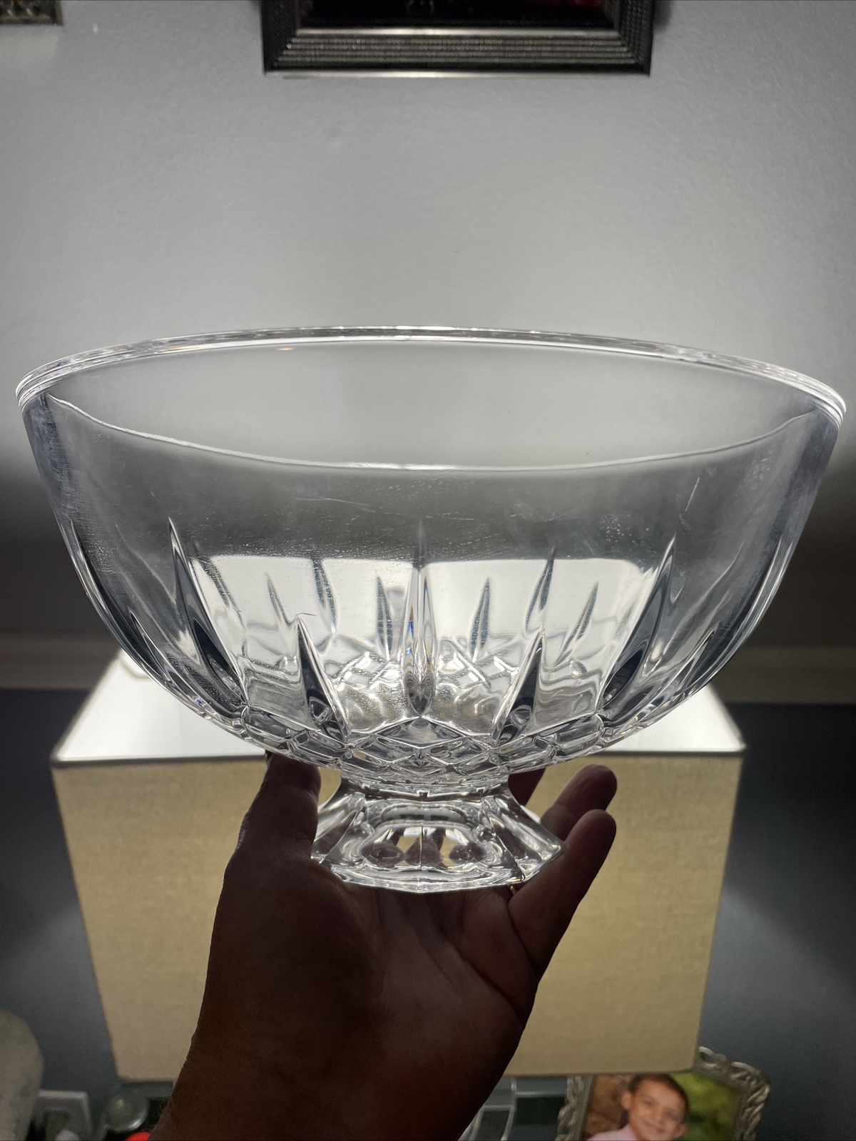 Vera Wang Wedgwood Fidelity-10″ Footed Crystal Bowl Lead Crystal – Germany