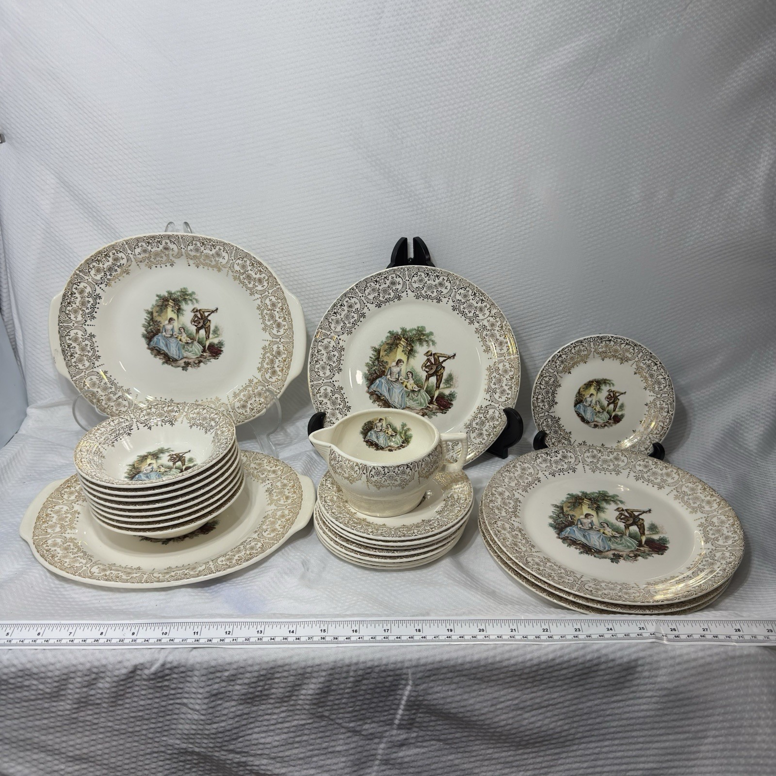 American Limoges Triumph D’Or China 22K Gold Vintage Discontinued 23 Pieces