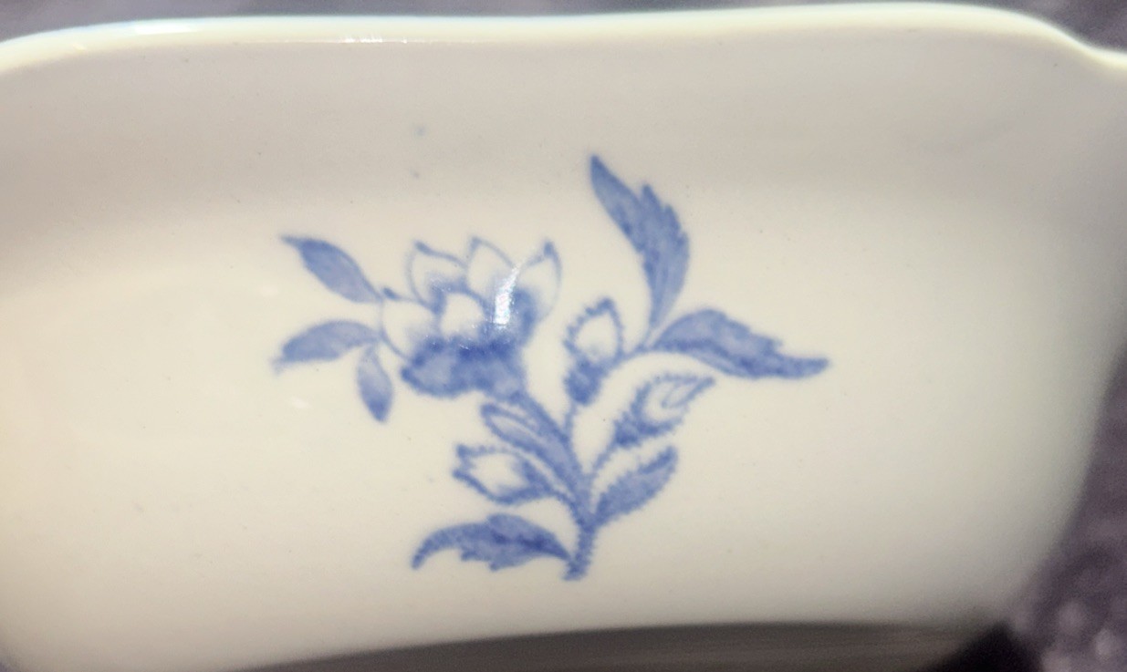 Vintage Copeland Spode Blue Camilla Rectangular 9.75” x 7.25” Serving Bowl