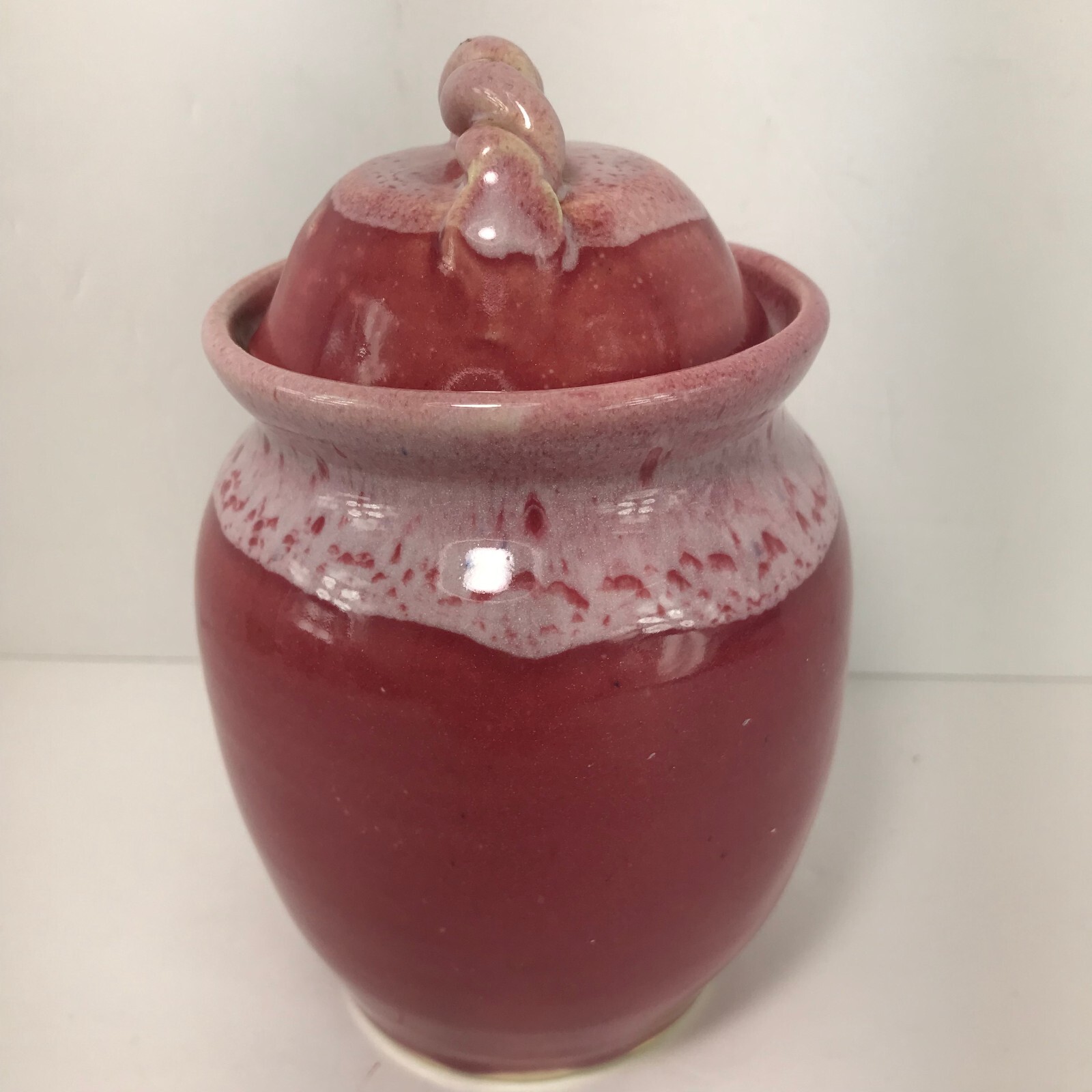 Old Fort North Carolina Pottery John Garrou VTG Honey Pot Creamer Jug Candle