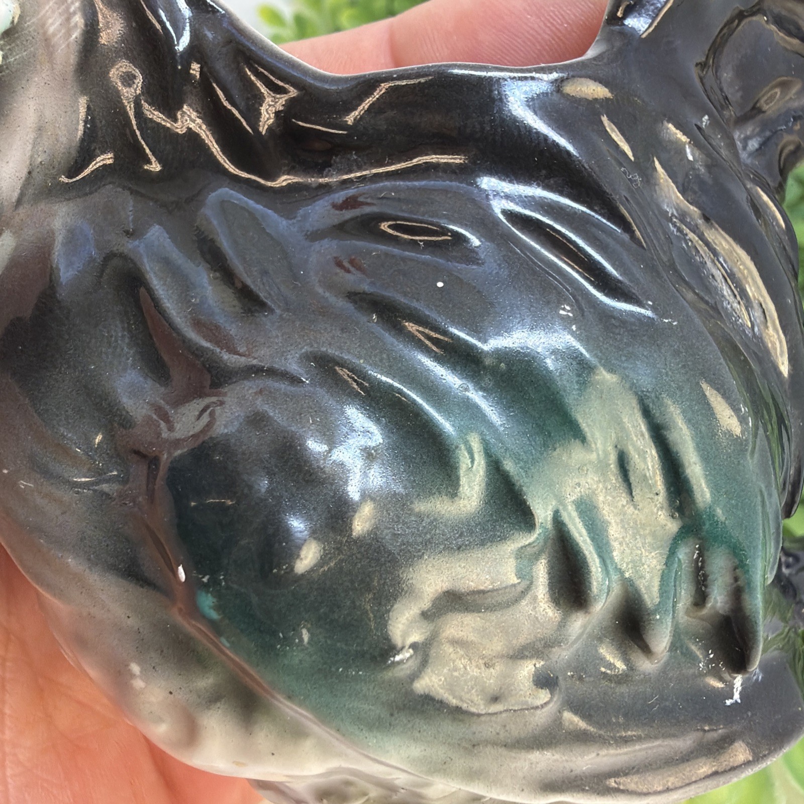 Antique Royal Bayreuth Bavaria Rooster Creamer Pitcher RARE!! 4.25 T Porcelain