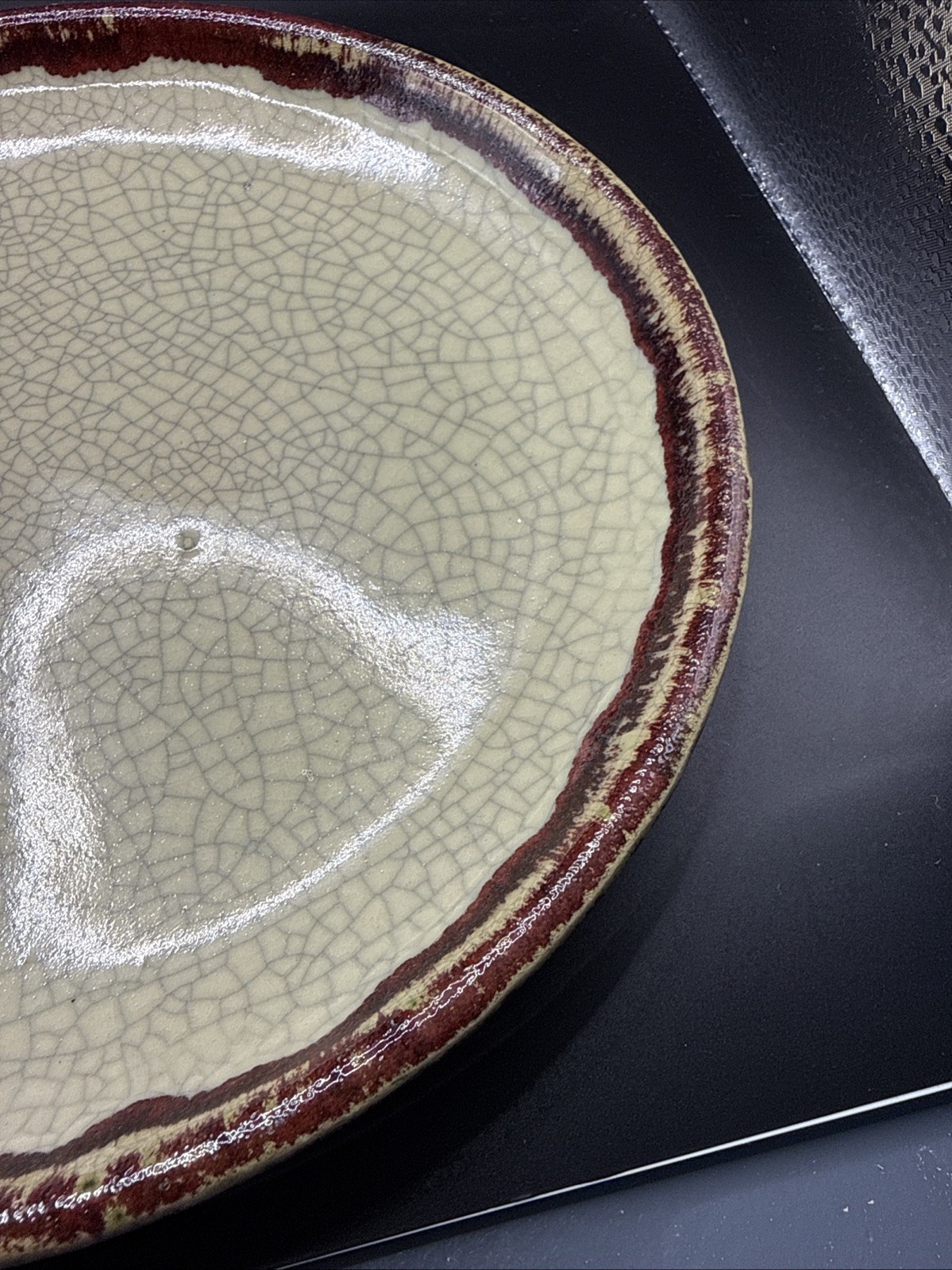 Pier 1 Crackle Collection Dinner Plate 9-1/4 Inches Set of 4 New Unique Plates