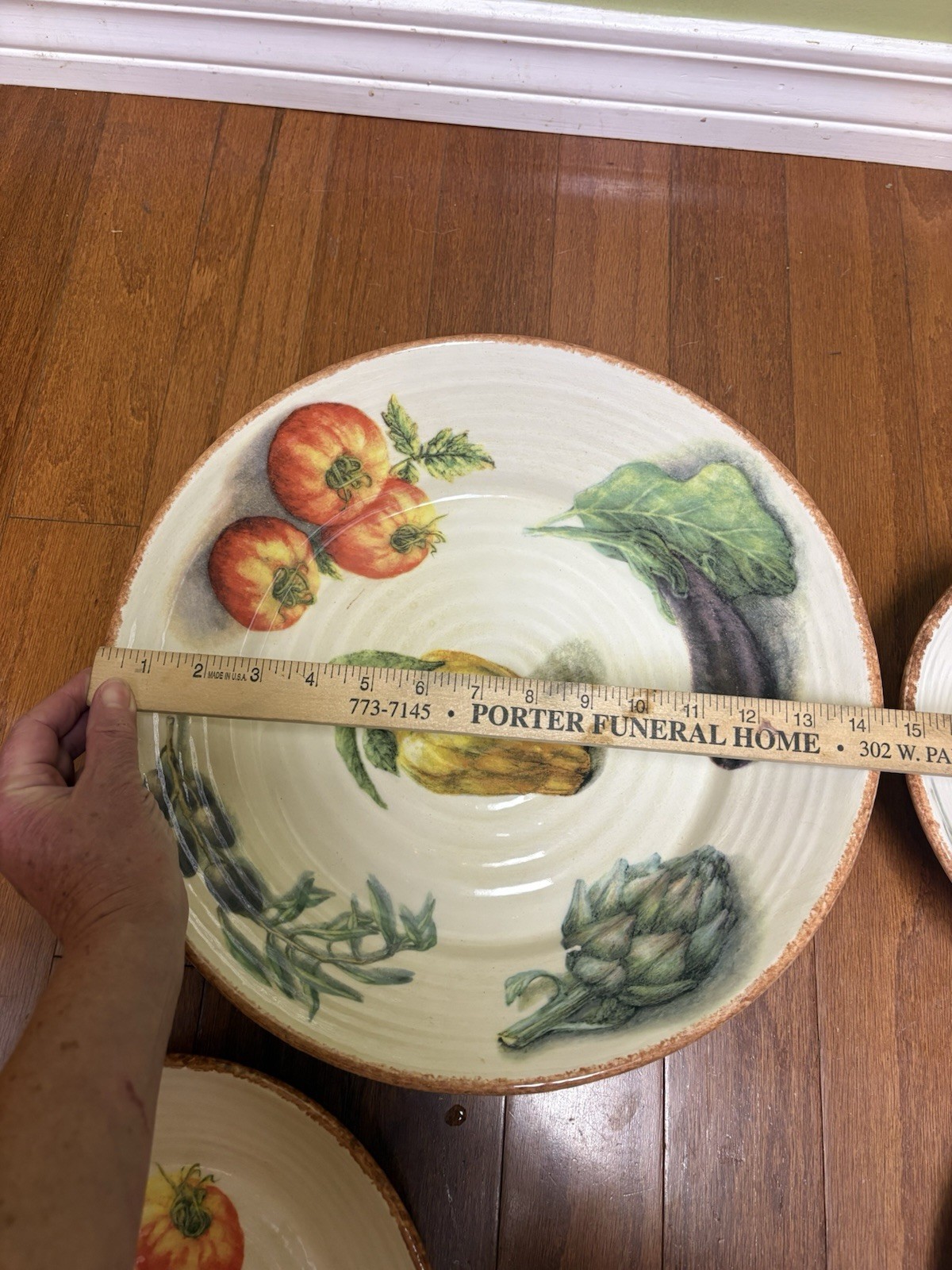 Williams Sonoma Jardin Potager 5 Piece Set- 1 Large Serving 4 Pasta Bowls VTG