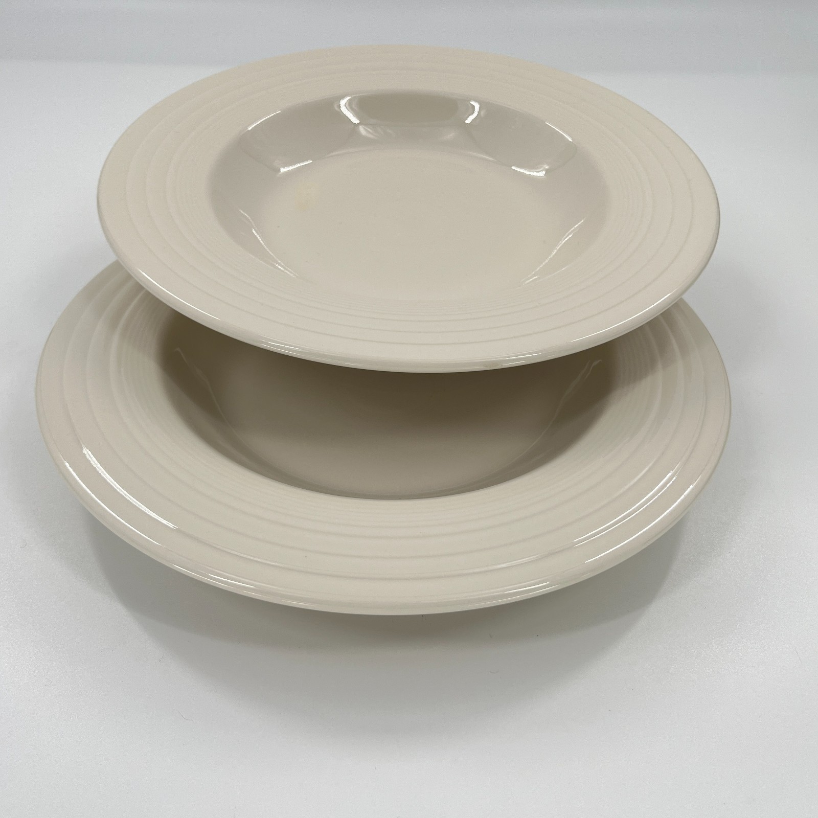 Fiesta Dinnerware Set White 14 Piece Post 86 Lot Bowls Plates Tray Platter Cup