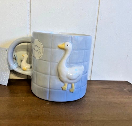3D White Goose Mug Goose Figure on Handle Adorable for Spring / Easter HTF
