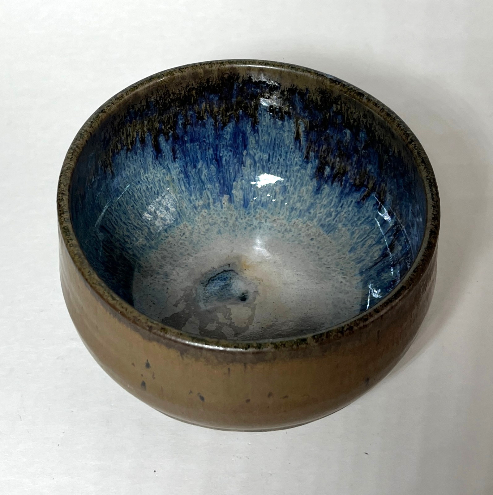 Vintage Artist Marked Studio Pottery Stoneware Bowl