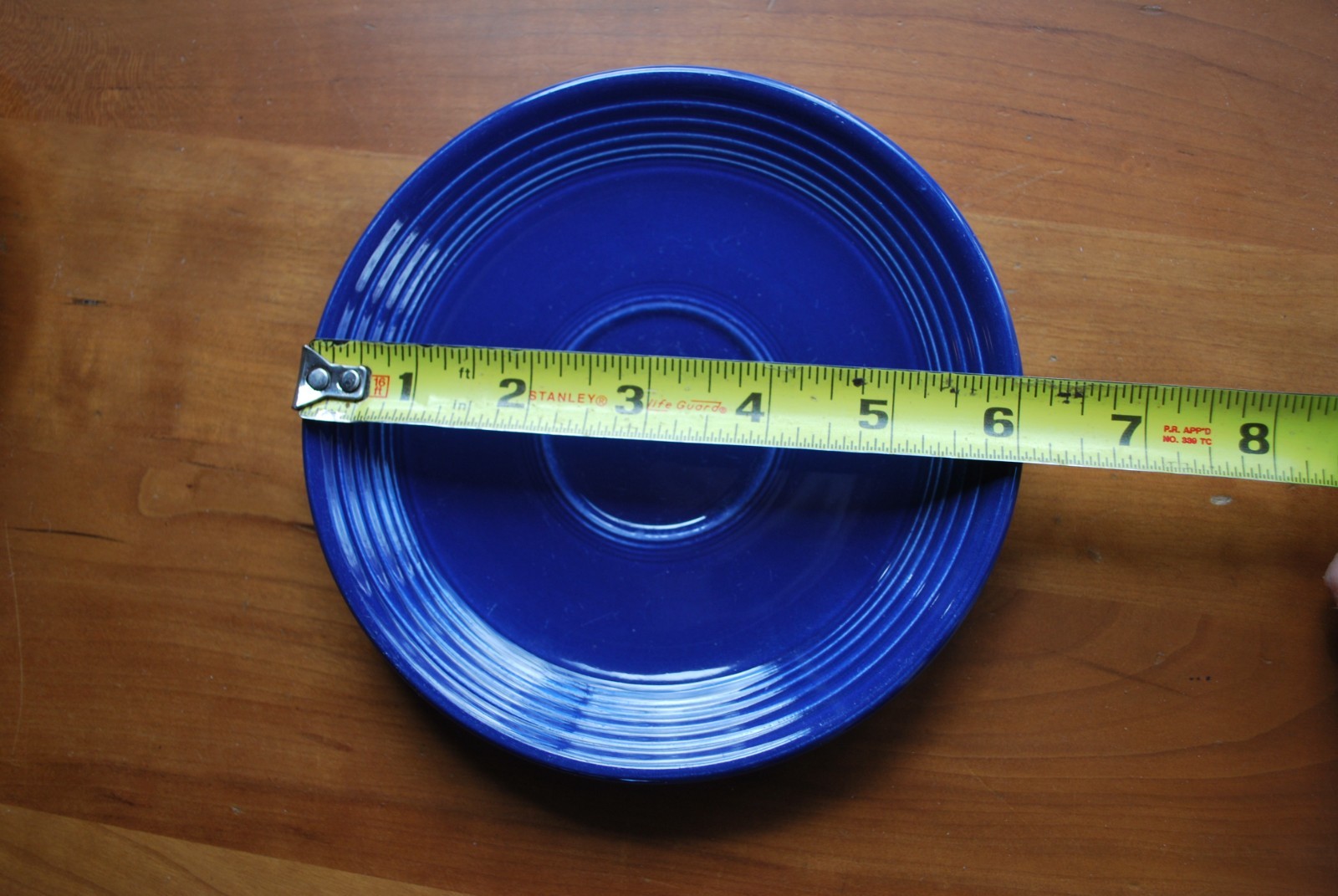 Vintage Fiesta Fiestaware 6-1/2″ Saucers, Set of 5, Blue, Yellow, Ivory