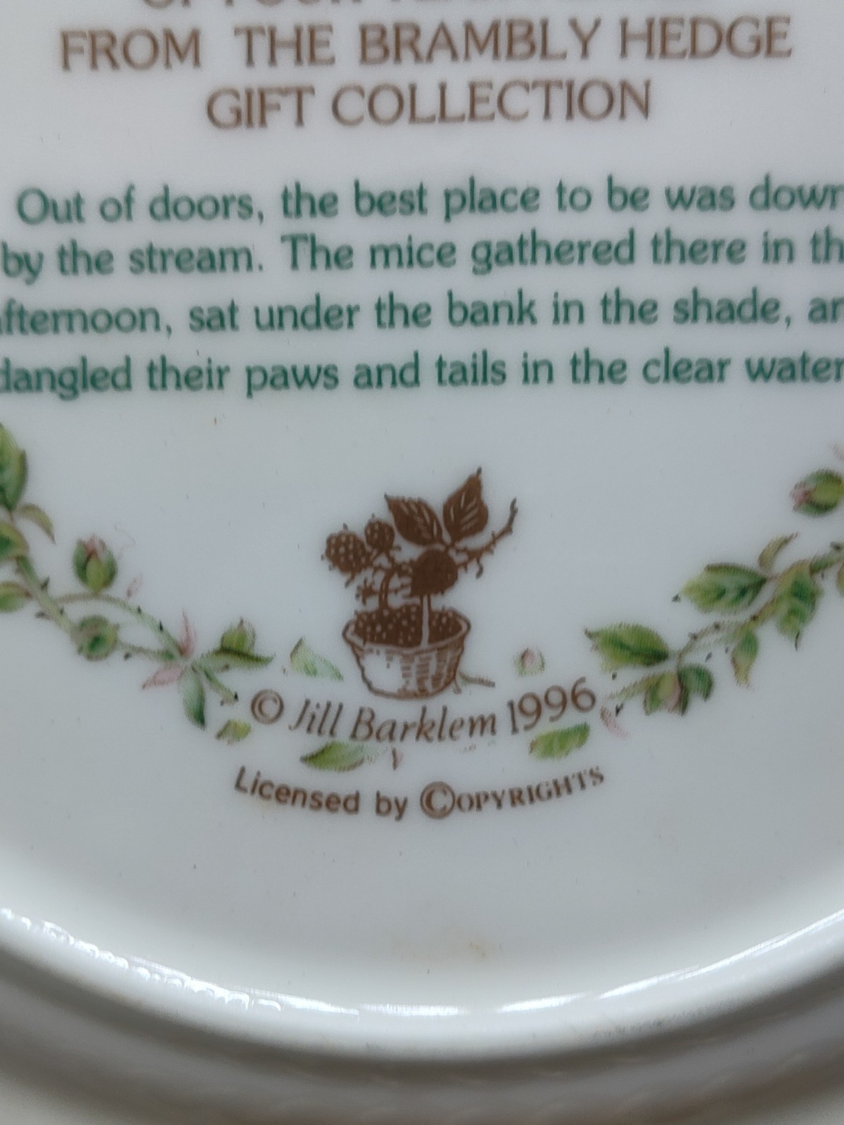 Royal Doulton Brambly Hedge Plate 8” Year 1997 New With Box