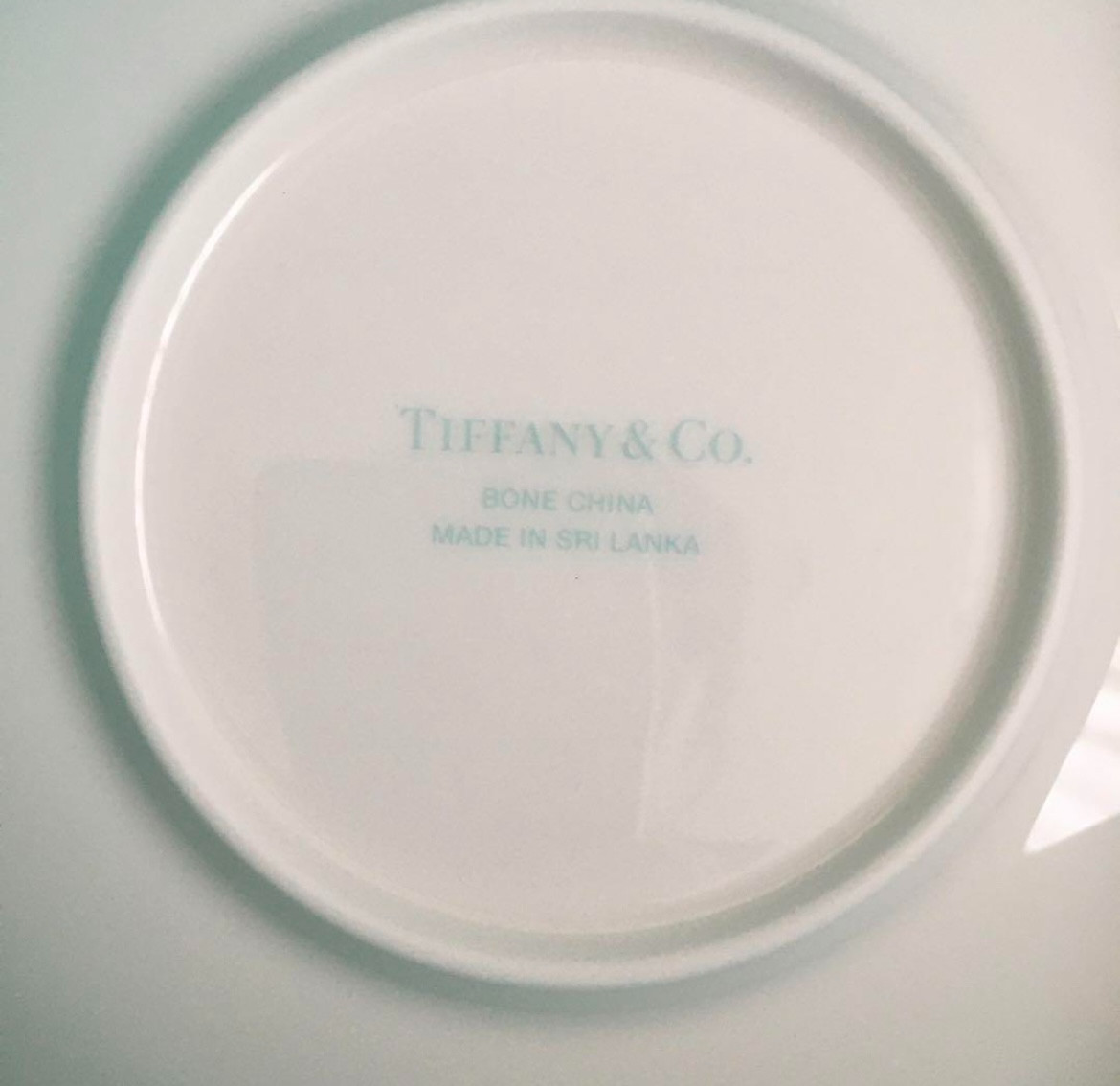 Tiffany&Co Tiffany Wheat Leaf Cup & Saucer Pair set bone china unused