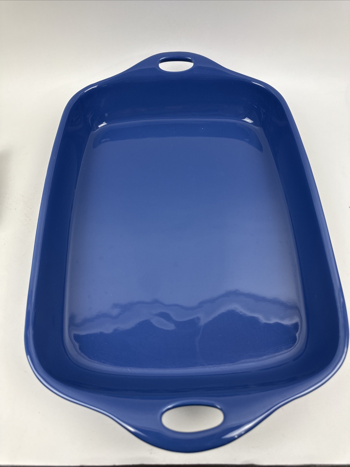 CorningWare Creations Stoneware Blue Baking Casserole Dish 4QT 14X11”HEAVY