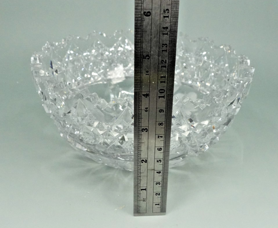 Estate 8” American Brilliant Period Crystal Glass Cut Bowl