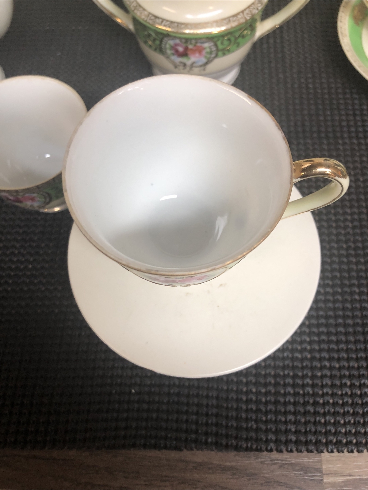 H. KATO Vintage Tea Set Items MADE IN OCCUPIED JAPAN GILDED FLORAL