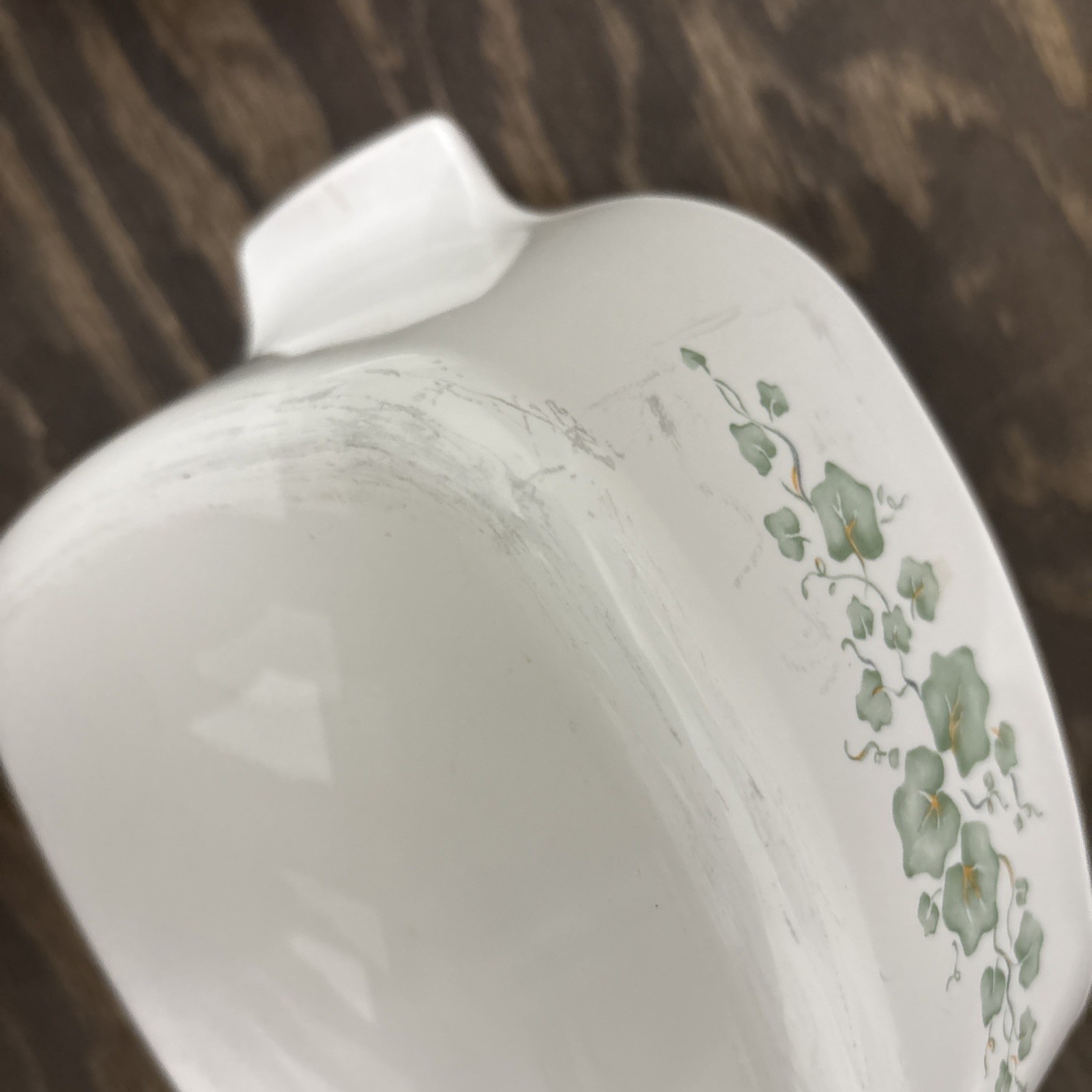 Corning Ware Callaway Ivy Green Casserole Dish Vtg 2 A-2-B And A-1.5-B