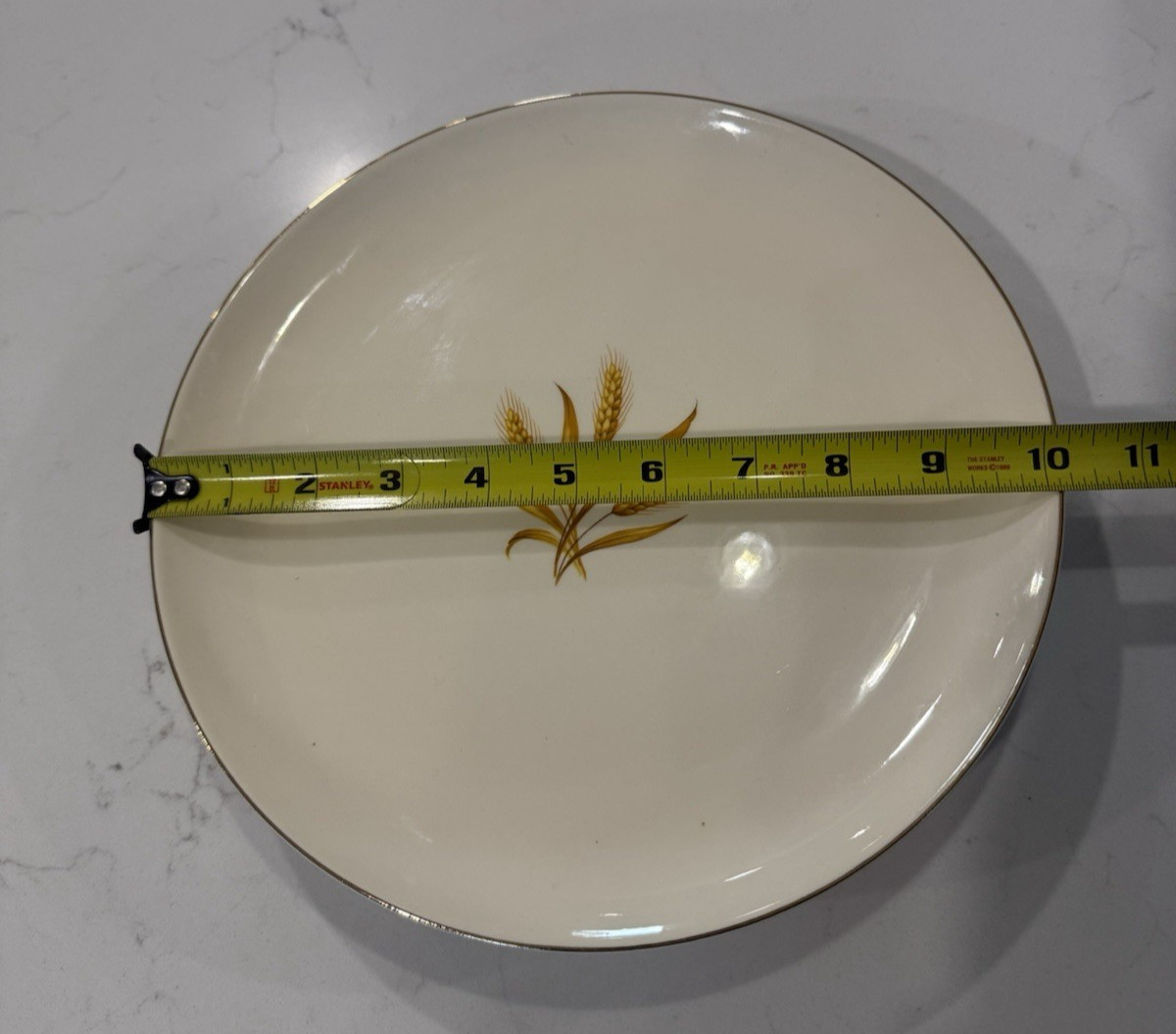 TAYLOR SMITH TAYLOR Vintage Golden Wheat Versatile 10″ Dinner Plate Lot of 4