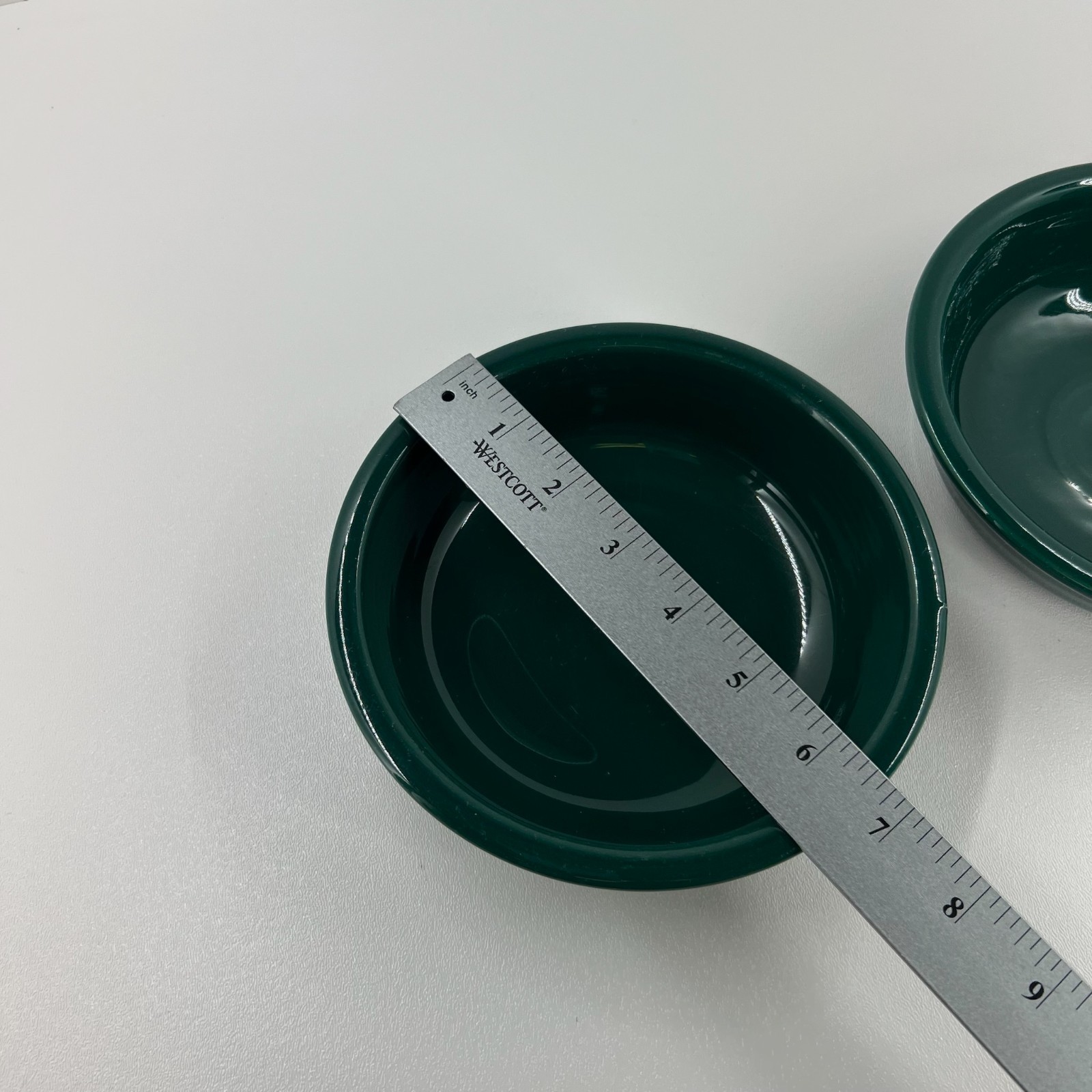 Fiesta Evergreen Small Fruit Bowl Set of 2 HLC Retired Glossy Dark Forest Green