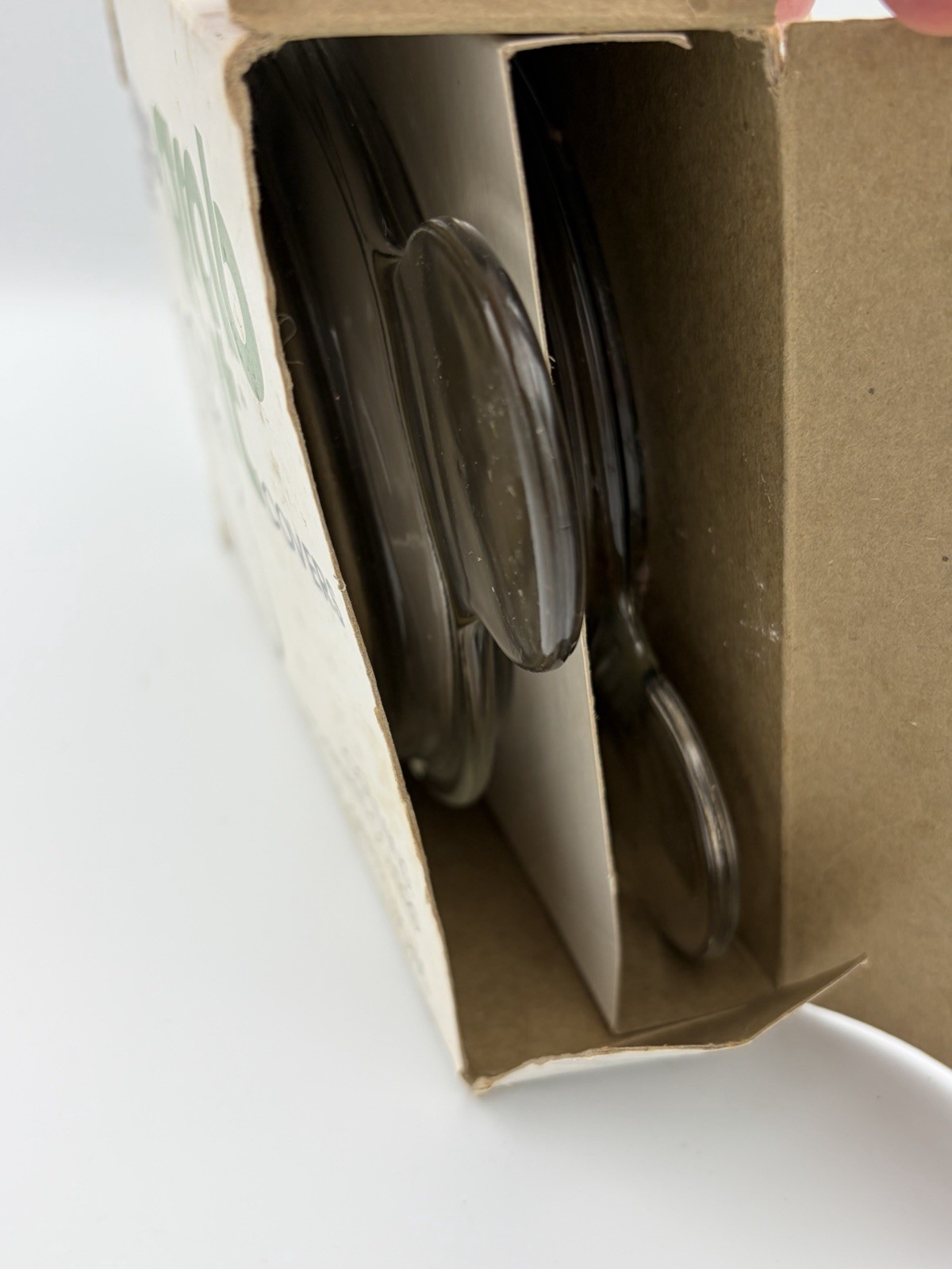 Corning Ware P-150-C Grab It Clear Glass Replacement Lid Cover Set of 2 NOS