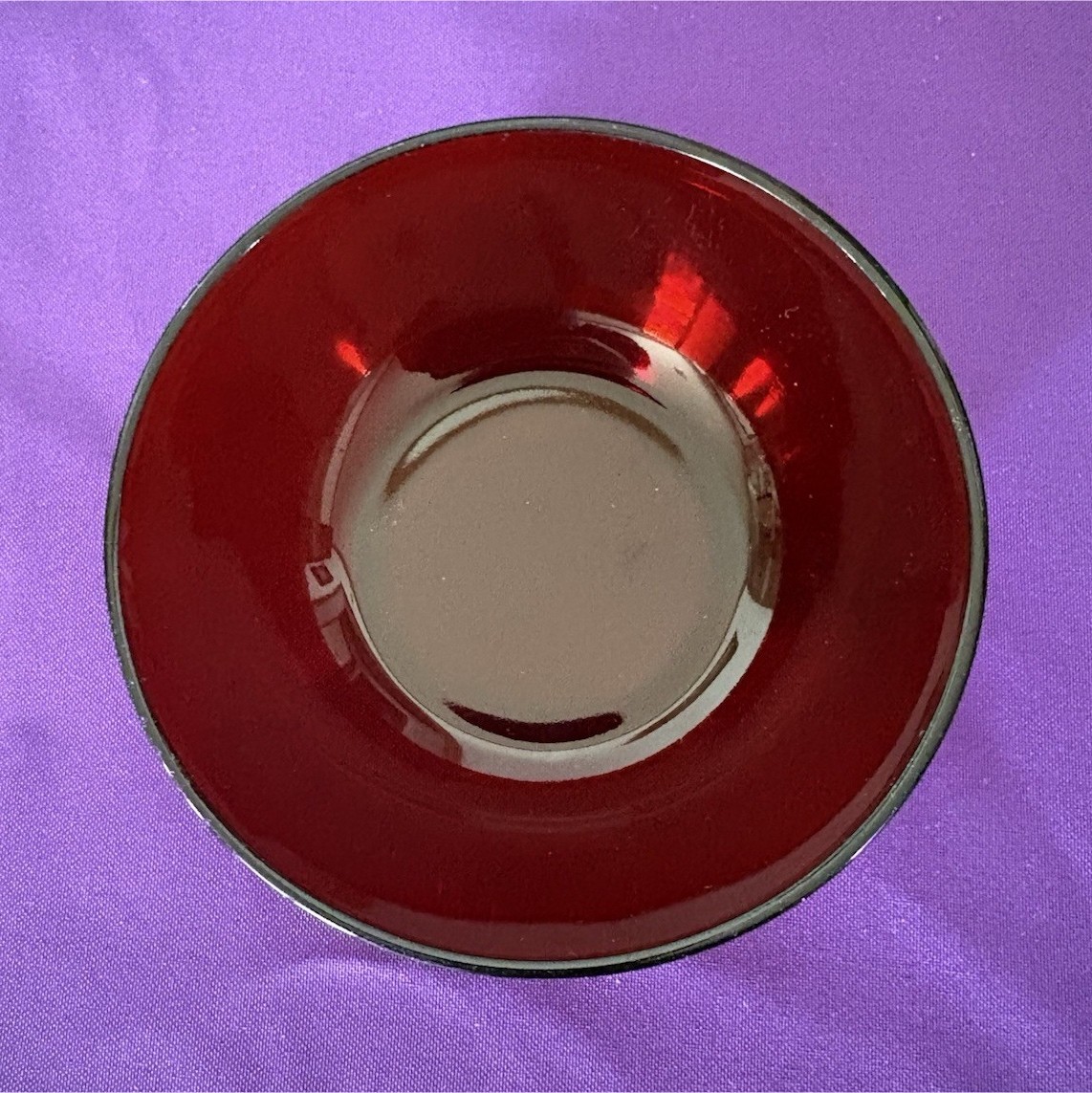 Anchor Hocking Ruby Red Berry Bowl