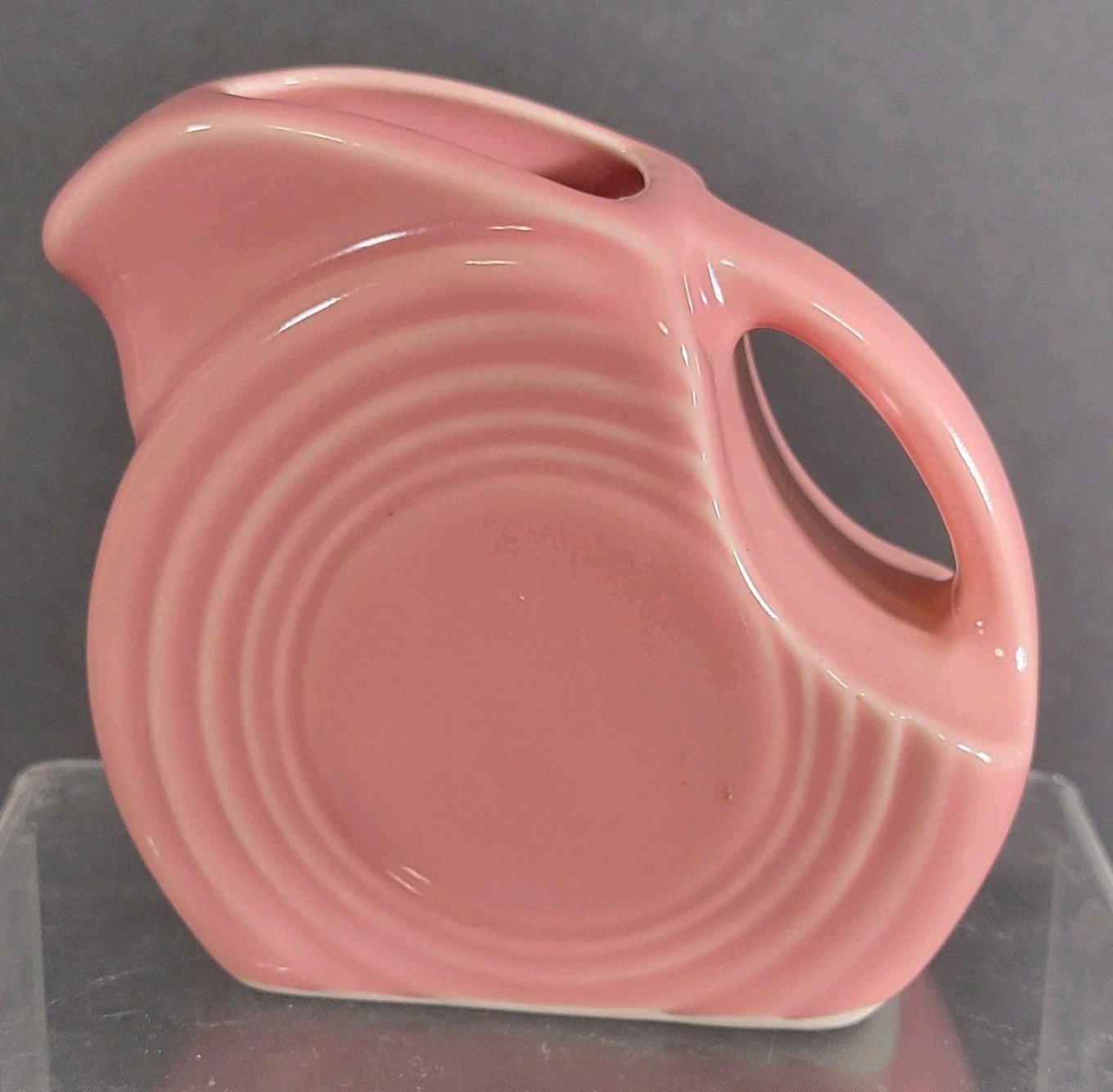 MINI DISK PITCHER Creamer ROSE Pink FIESTA 5 OZ. Fiestaware
