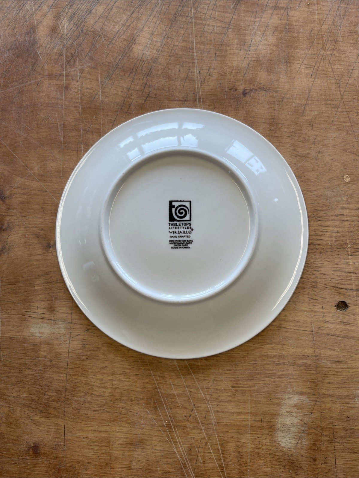 Tabletops VERSAILLES OFF WHITE Salad Plate 8 in Embossed 1 ea 22 available