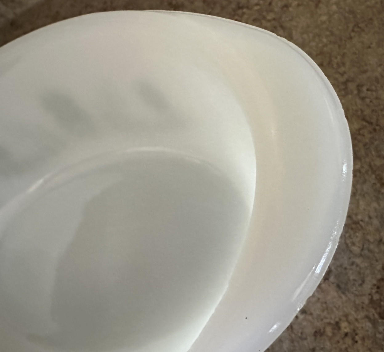 Vintage Glasbake Casserole Dish J235 ~ 1 QT Green Daisy Milk Glass Oval With Lid