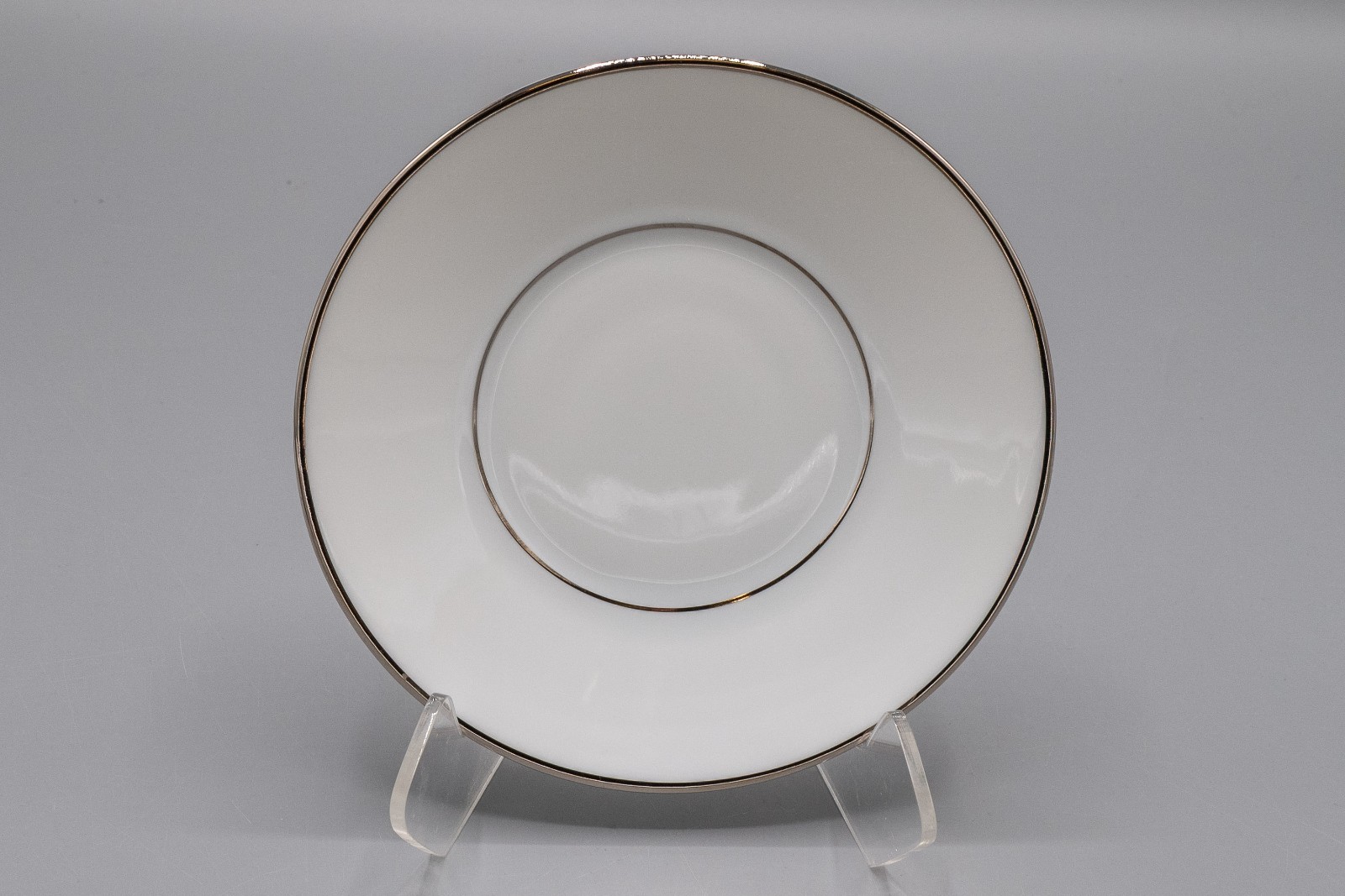 Bernardaud Limoges Cristal Flat Cup & Saucers Set of 6 – FREE USA SHIPPING