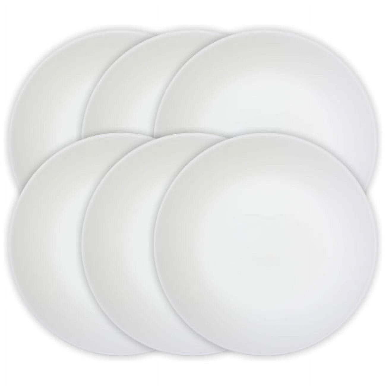 White 10.25″ Dinner Plate Dinnerware Plate set service for 6, Set of 6