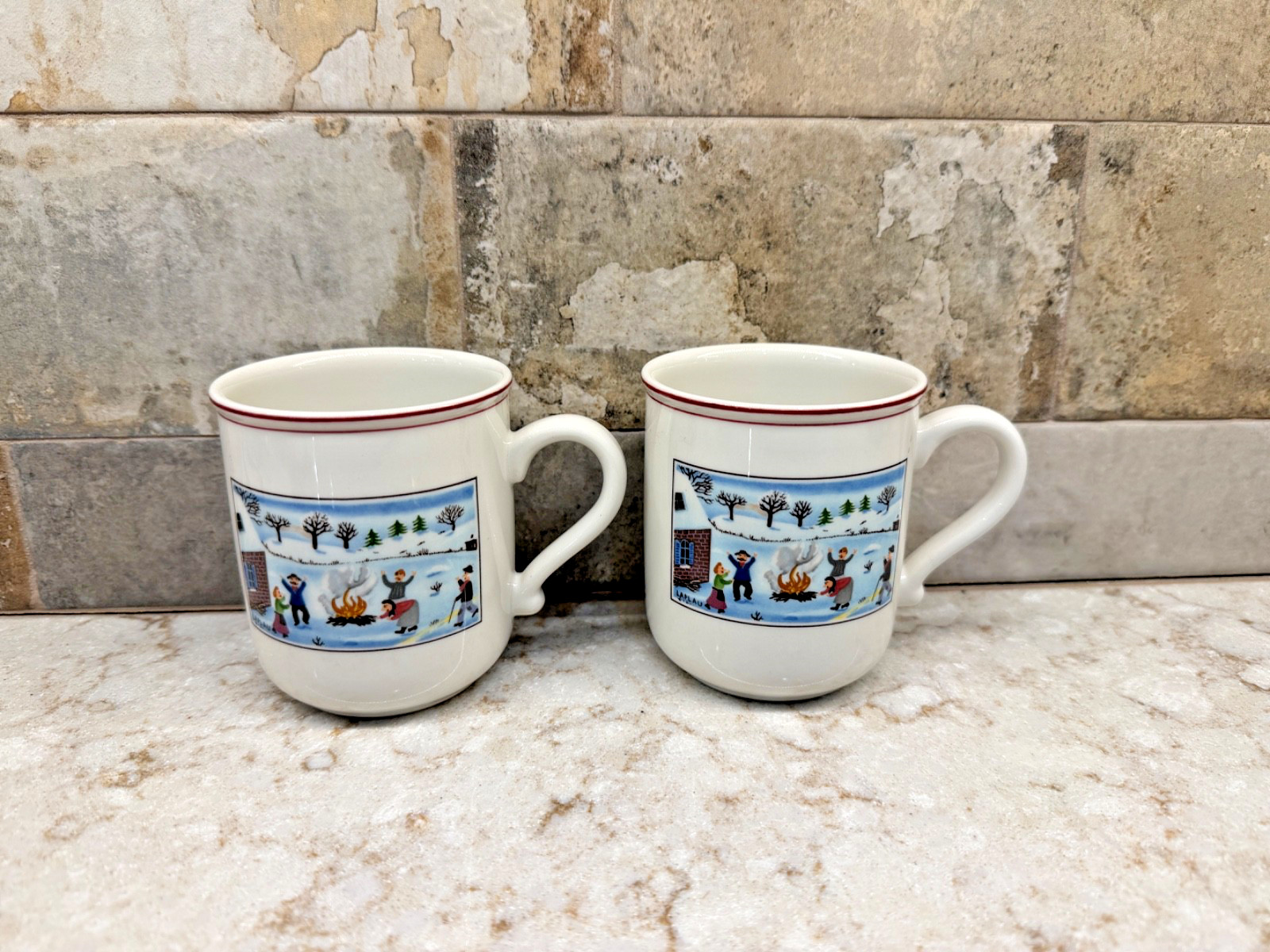 Villeroy & Boch Naif Christmas Mugs..2
