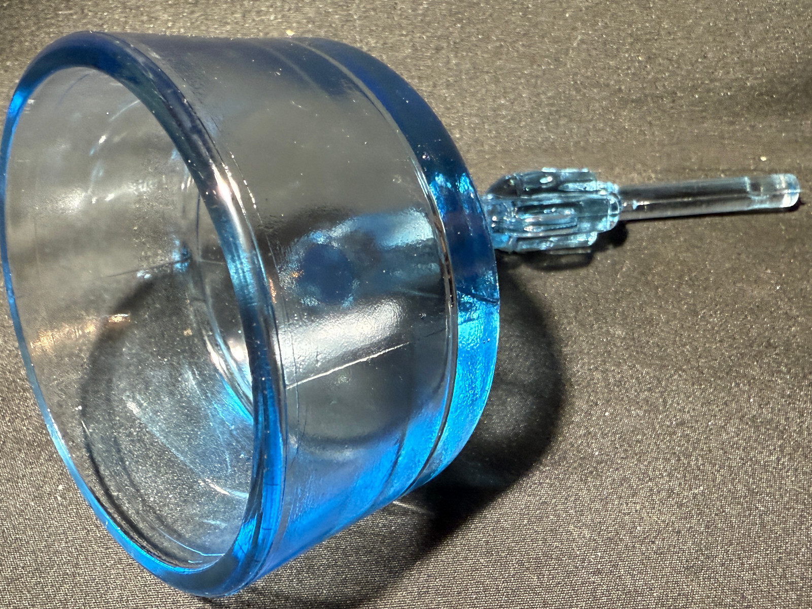 Blue Vaseline glass Colt Revolver pistol uranium single action army gun western