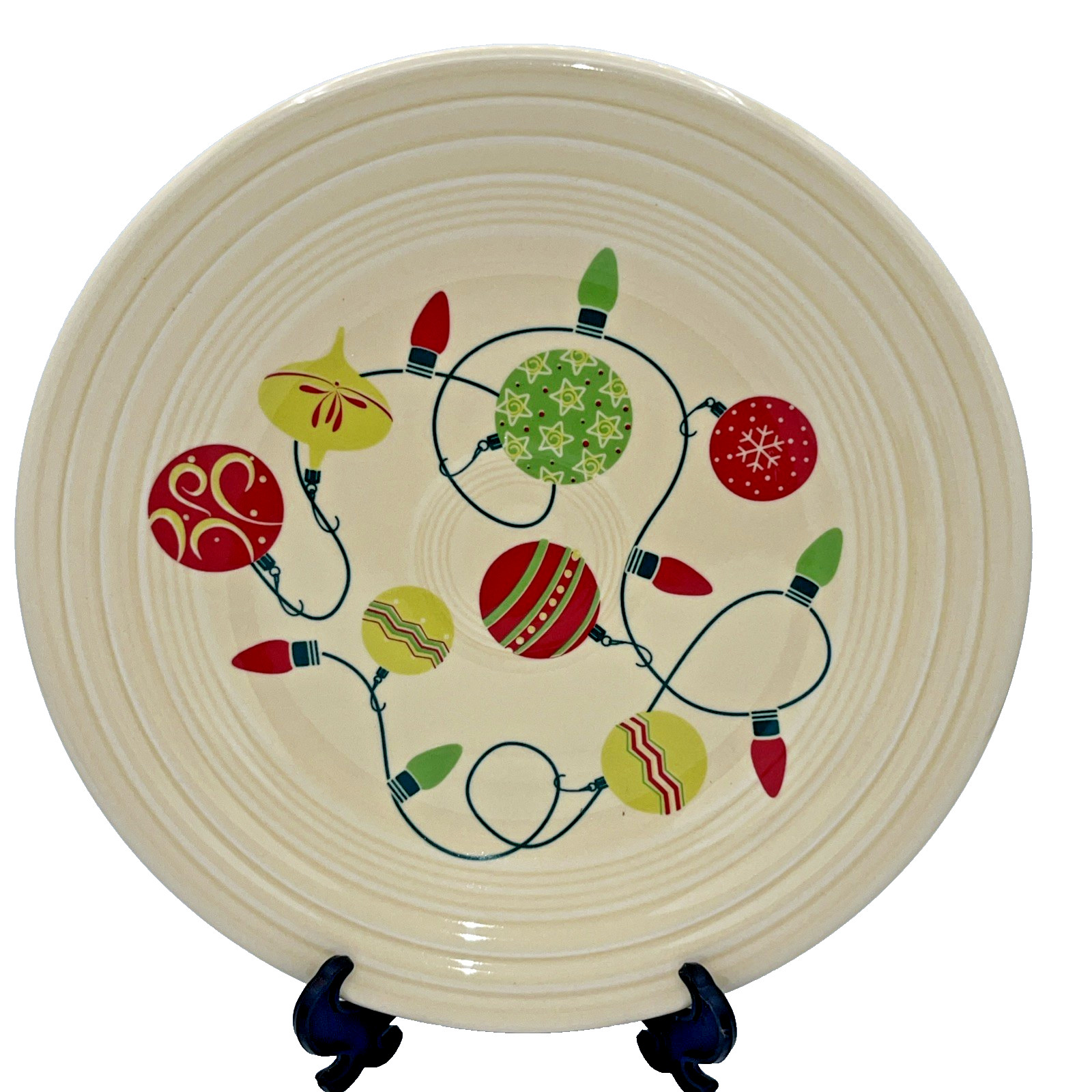 Fiesta Christmas Ornaments Lunch Plate Fiestaware Exclusive 9 in Homer Laughlin