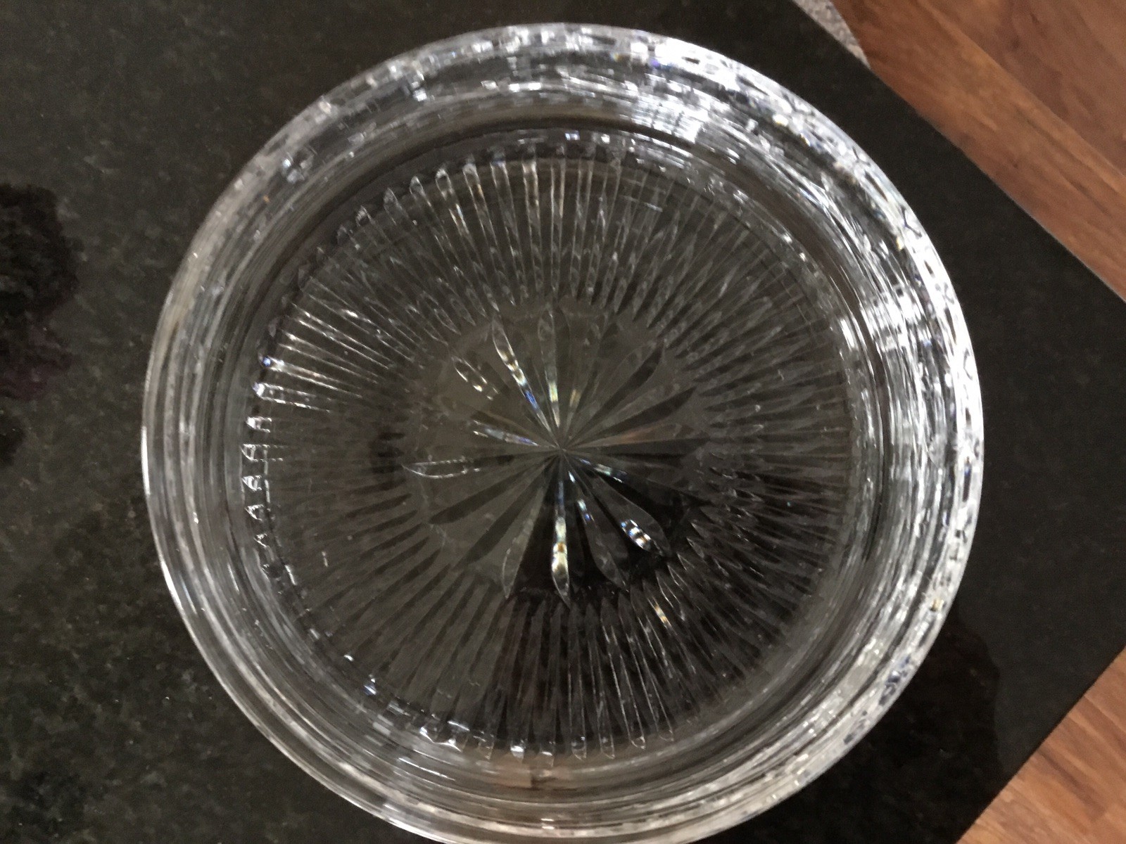 Waterford Crystal LISMORE 7″ Salad Bowl Serving Fruit Centerpiece Vintage