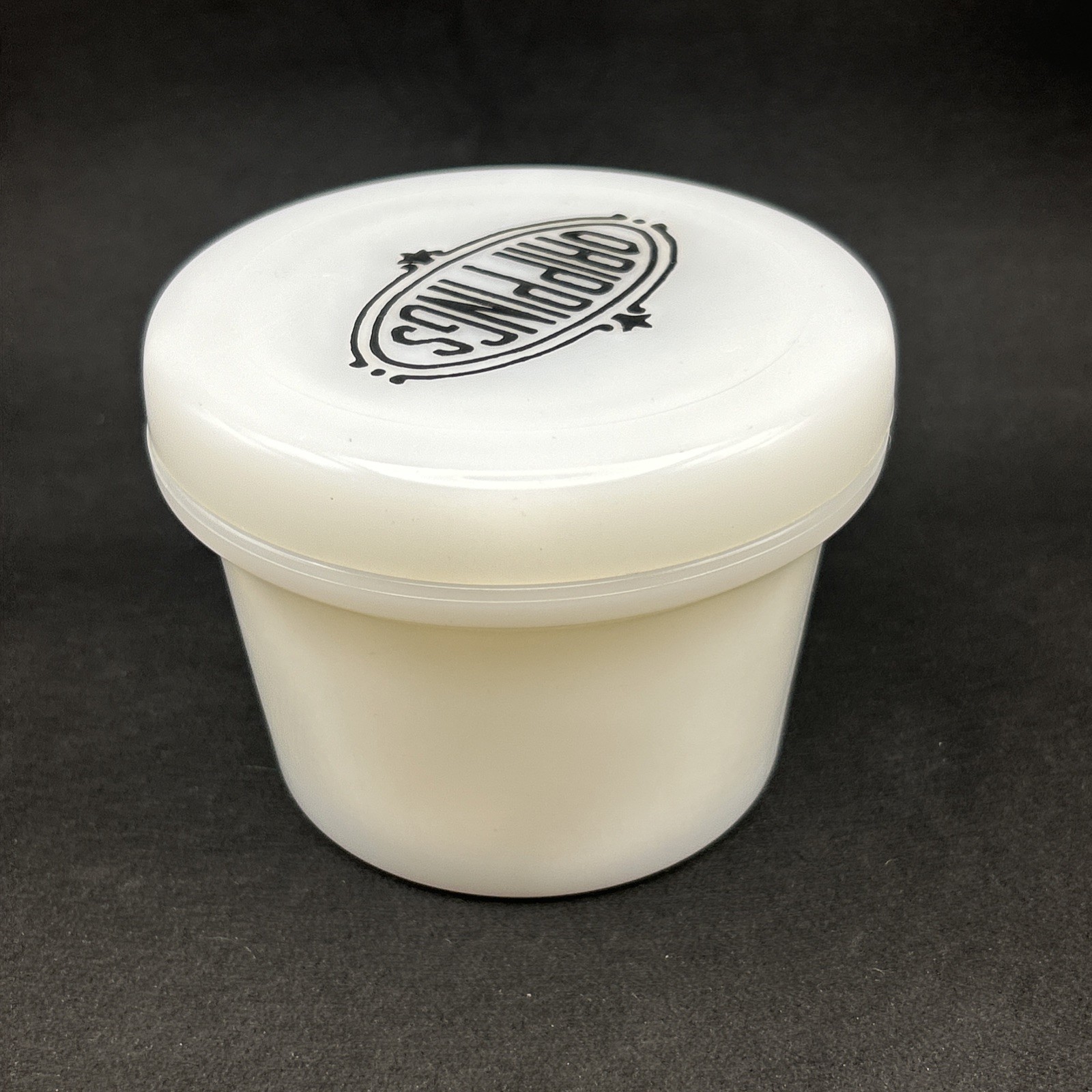Vintage White Milk Gass Hazel-Atlas “Drippings” Covered Jar 1936 RARE