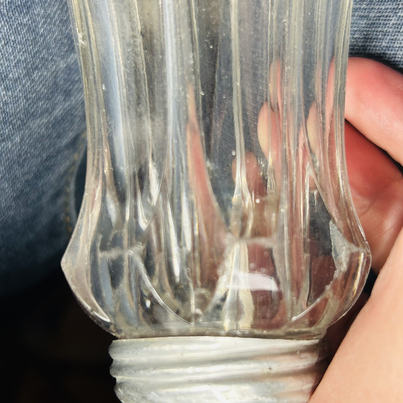 5 Antique Eapg Glass Clear Salt Shaker Mixed Lot