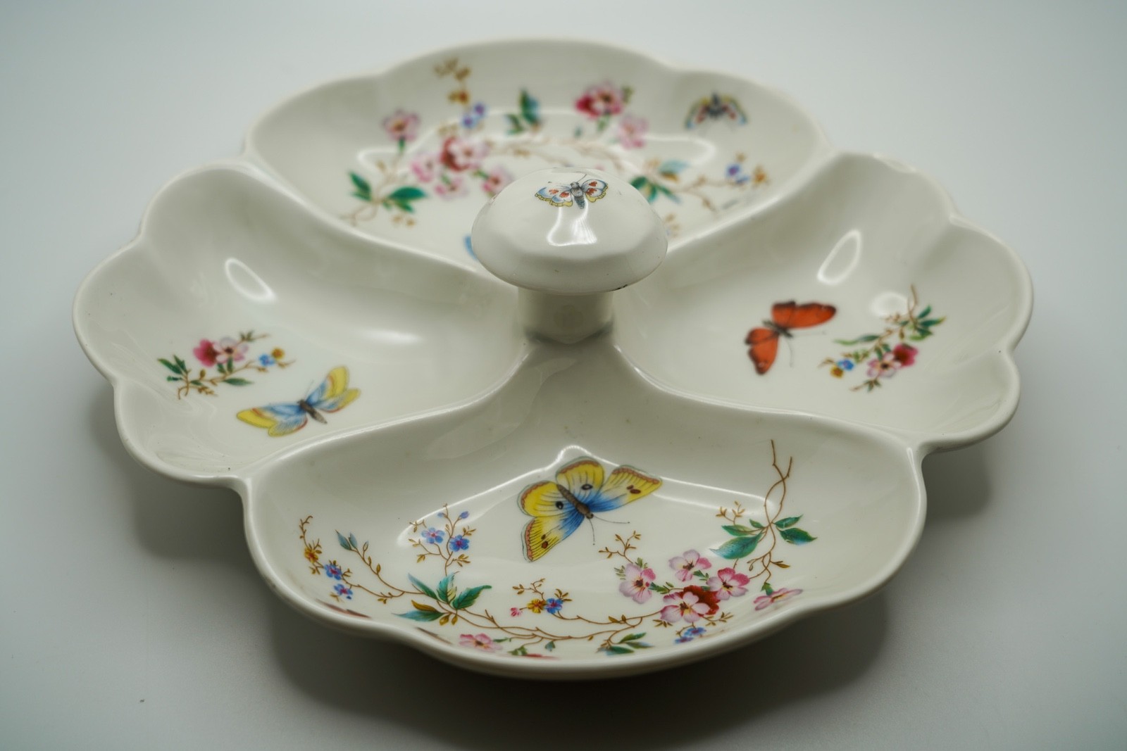 Vintage Limoges Butterfly Candy Dish 8.5 x 7.5 inches B5