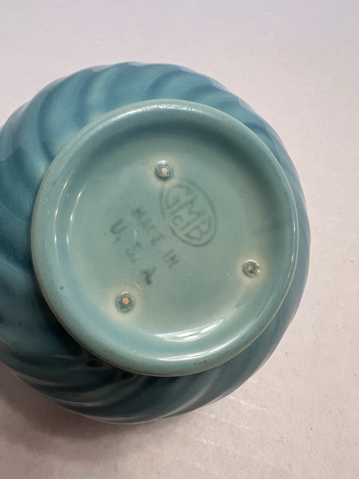 GMB Franciscan Coronado Aqua Glossy Creamer Gladding McBean Pottery 1936-1938