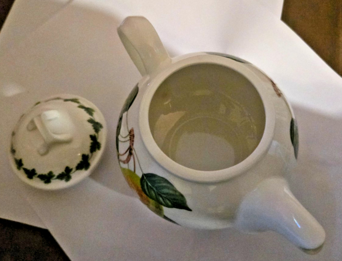 VINTAGE PORTMEIRION POMONA TEAPOT TEINTON SQUASH PEAR IOB England