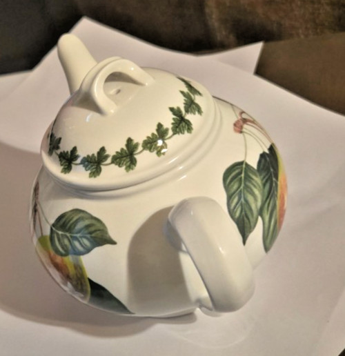 VINTAGE PORTMEIRION POMONA TEAPOT TEINTON SQUASH PEAR IOB England