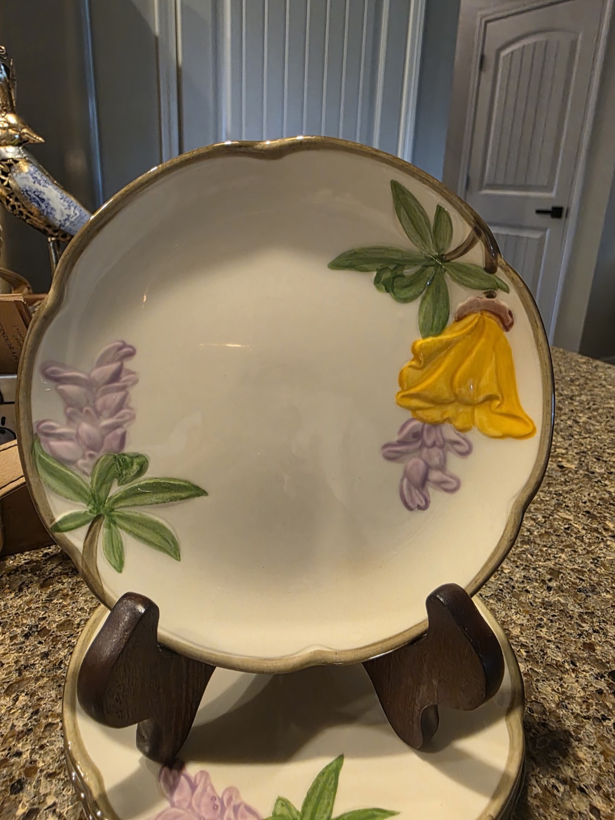 Lot of 4 Franciscan Poppy 6 1/4″ Bread & Butter Plates HTF EUC 1950’s