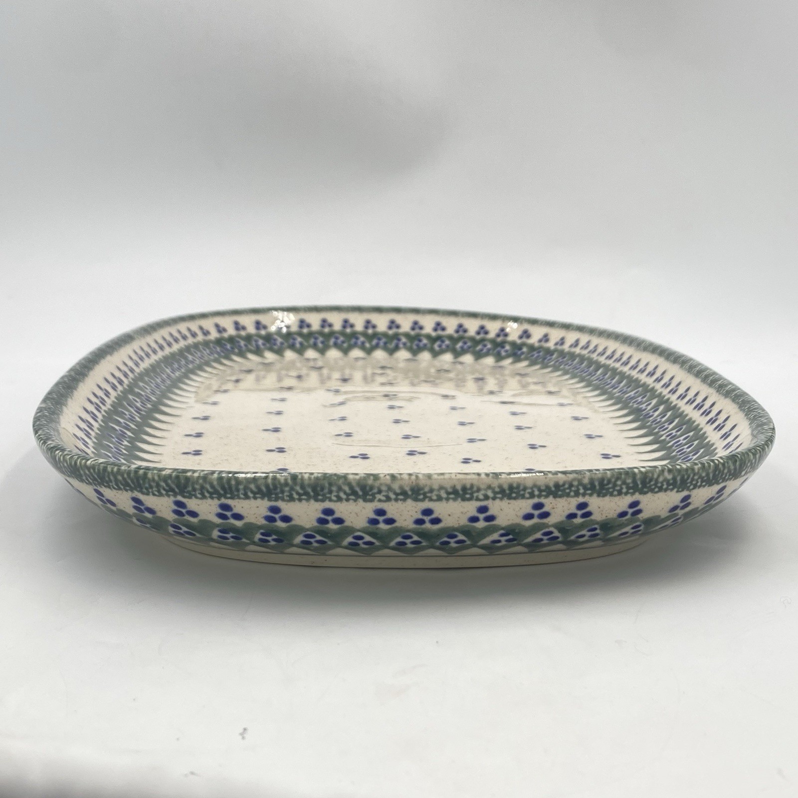 Teresa Beach Imports CERAMIC SERVING PLATTER Polish Pottery 14.5” X 9”