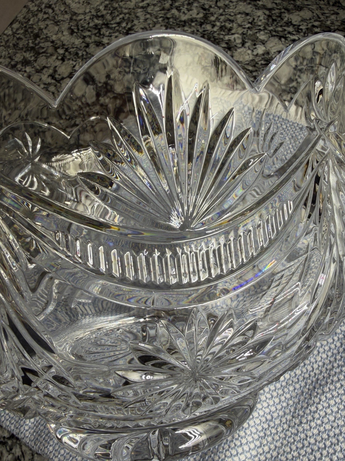 Auth Waterford Crystal Winter Wonderland Bowl — Designers Gallery LE 45/2500