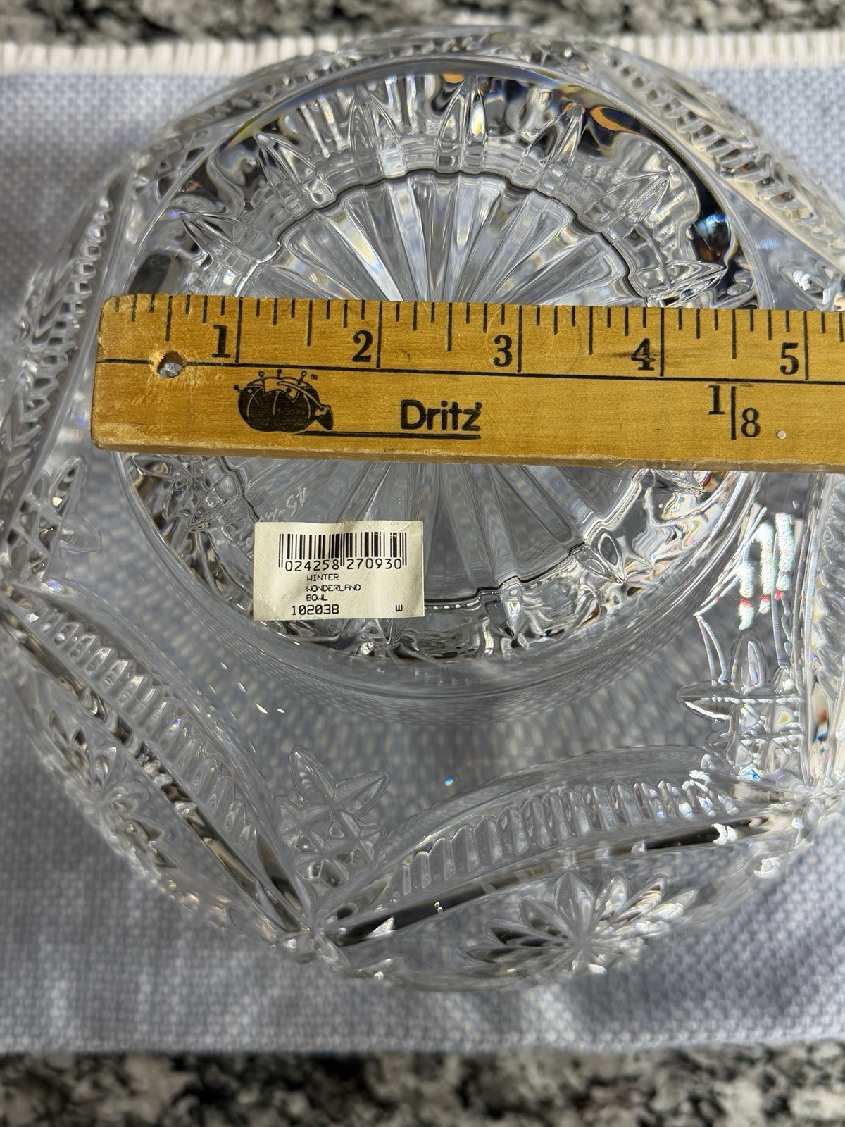 Auth Waterford Crystal Winter Wonderland Bowl — Designers Gallery LE 45/2500